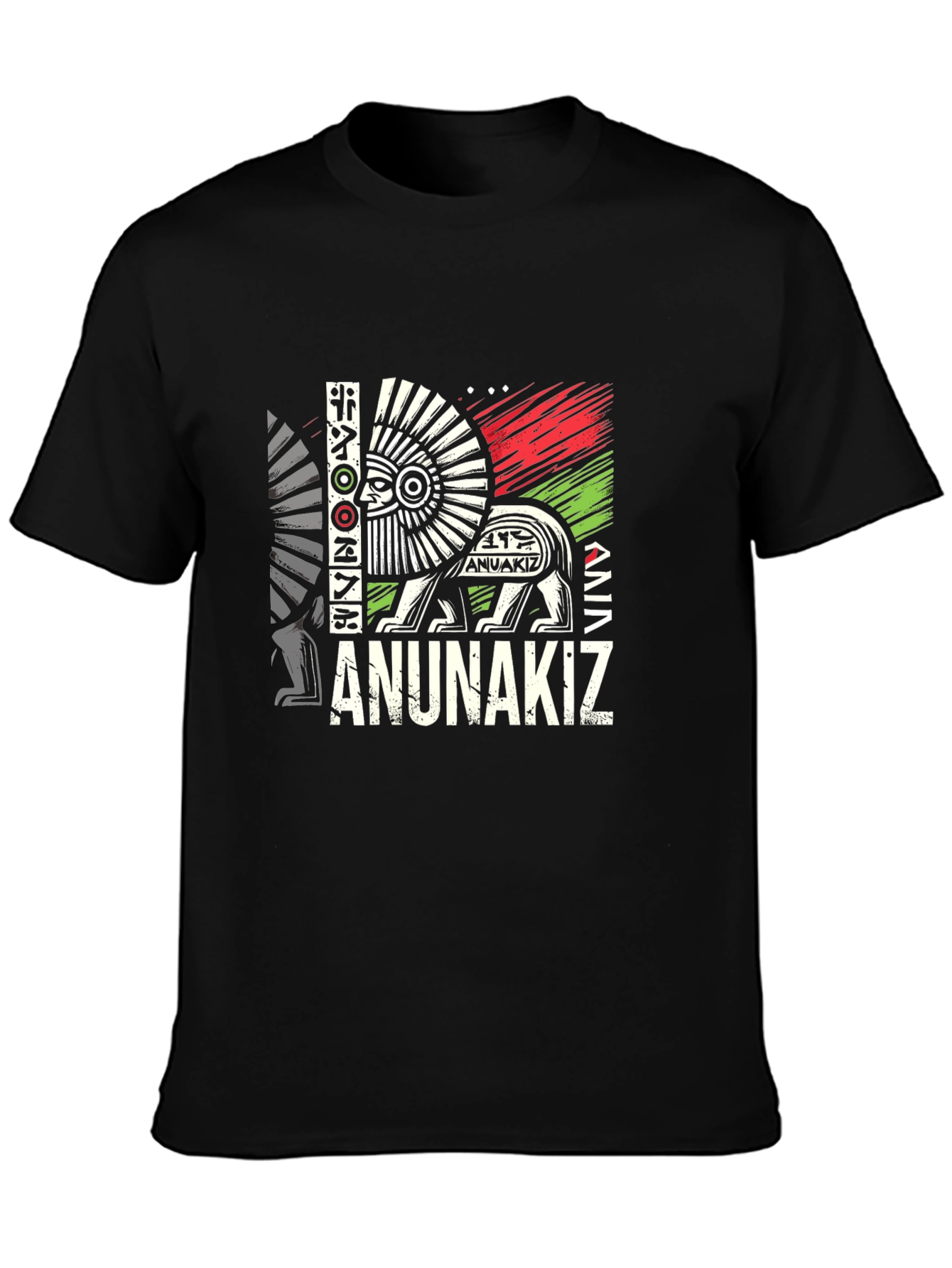 Anunnakiz Graphic Print Crew Neck T-Shirt