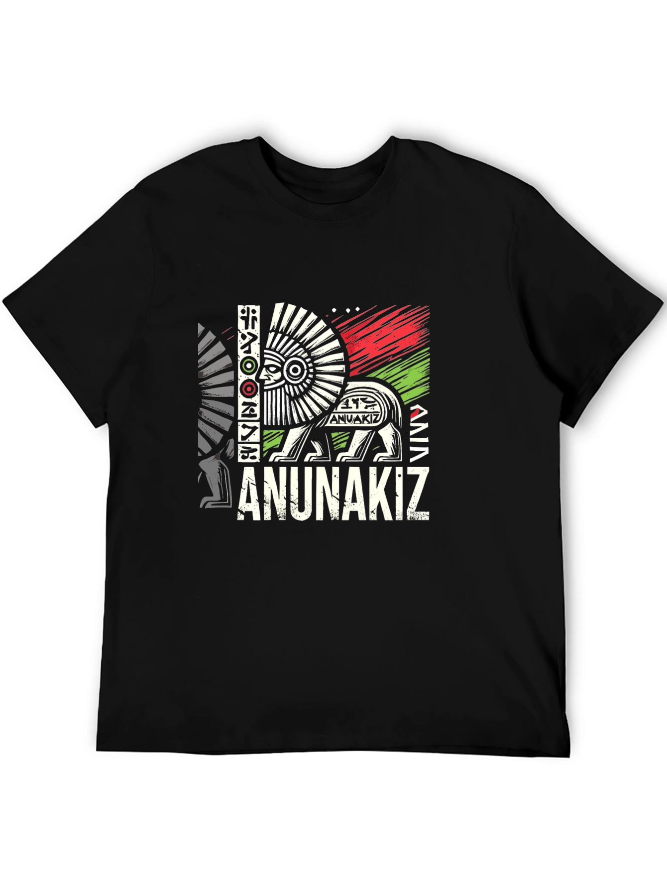 Anunnakiz Graphic Print Crew Neck T-Shirt