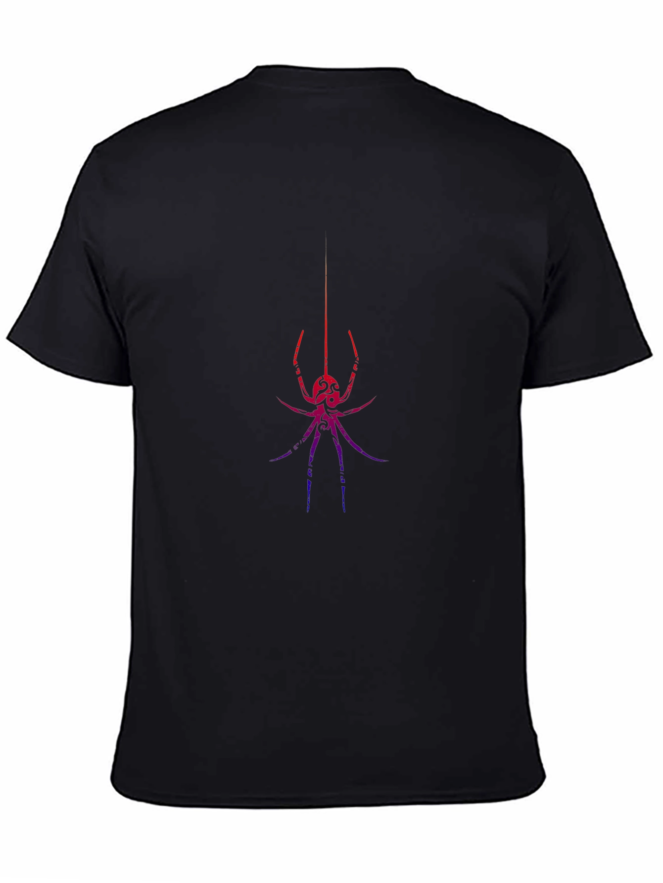 Black Widow Spider Graphic Print T-Shirt