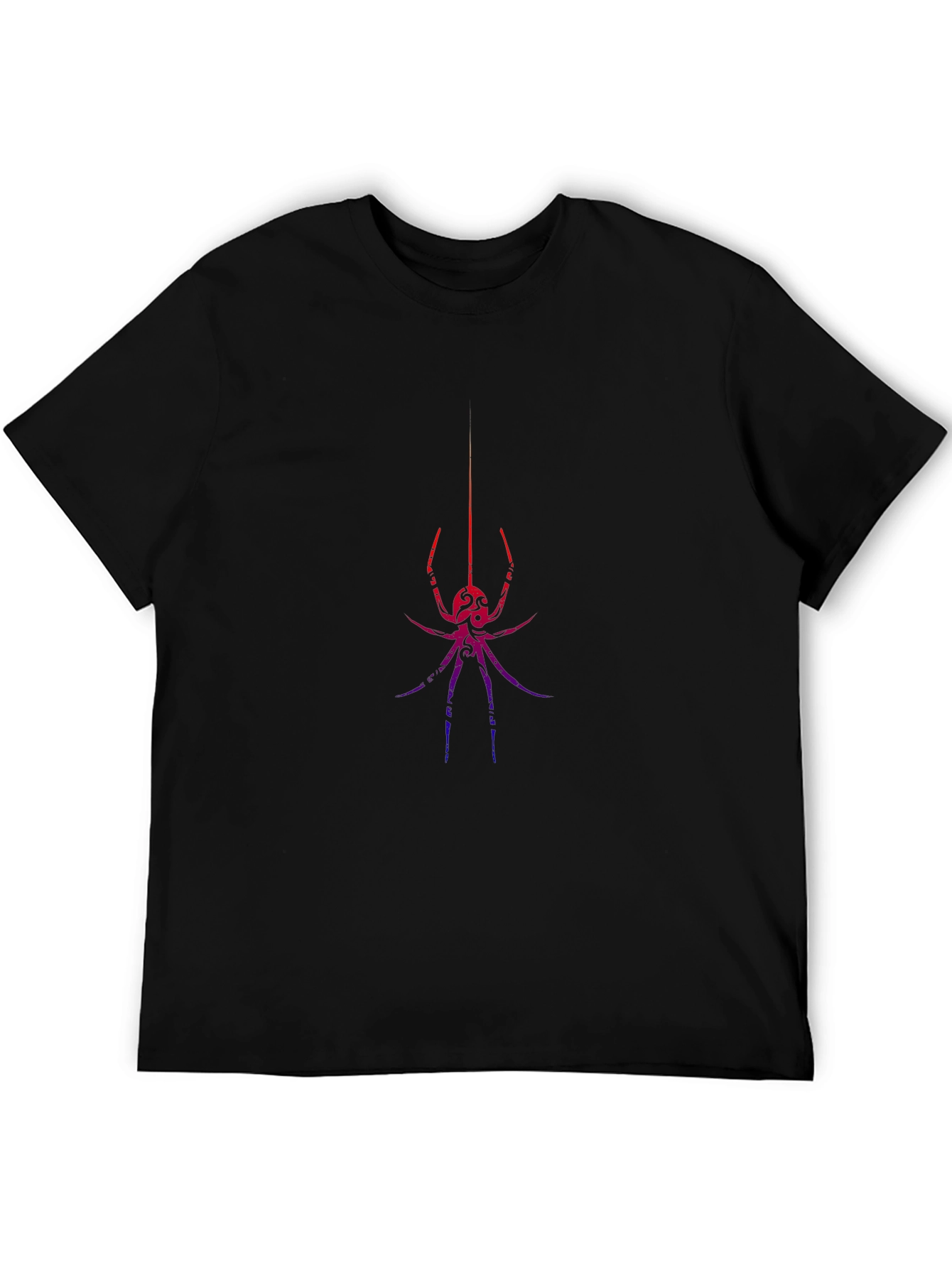 Black Widow Spider Graphic Print T-Shirt