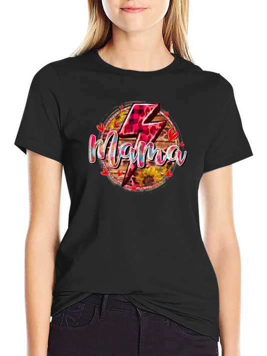 Mama Lightning Bolt Graphic Tee