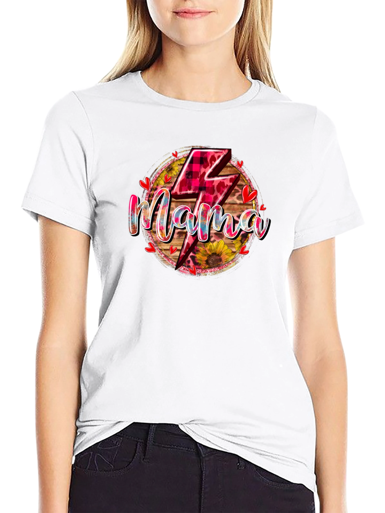 Mama Lightning Bolt Graphic Tee