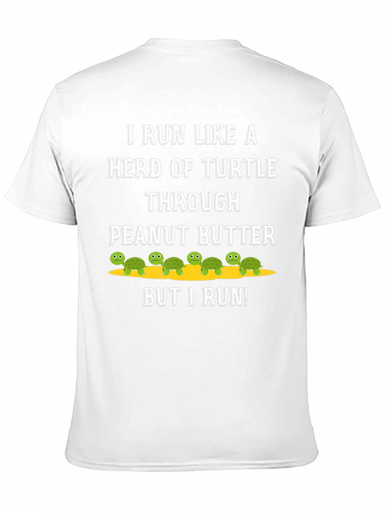 Funny Turtle Run T-Shirt - Peanut Butter Herd Tee