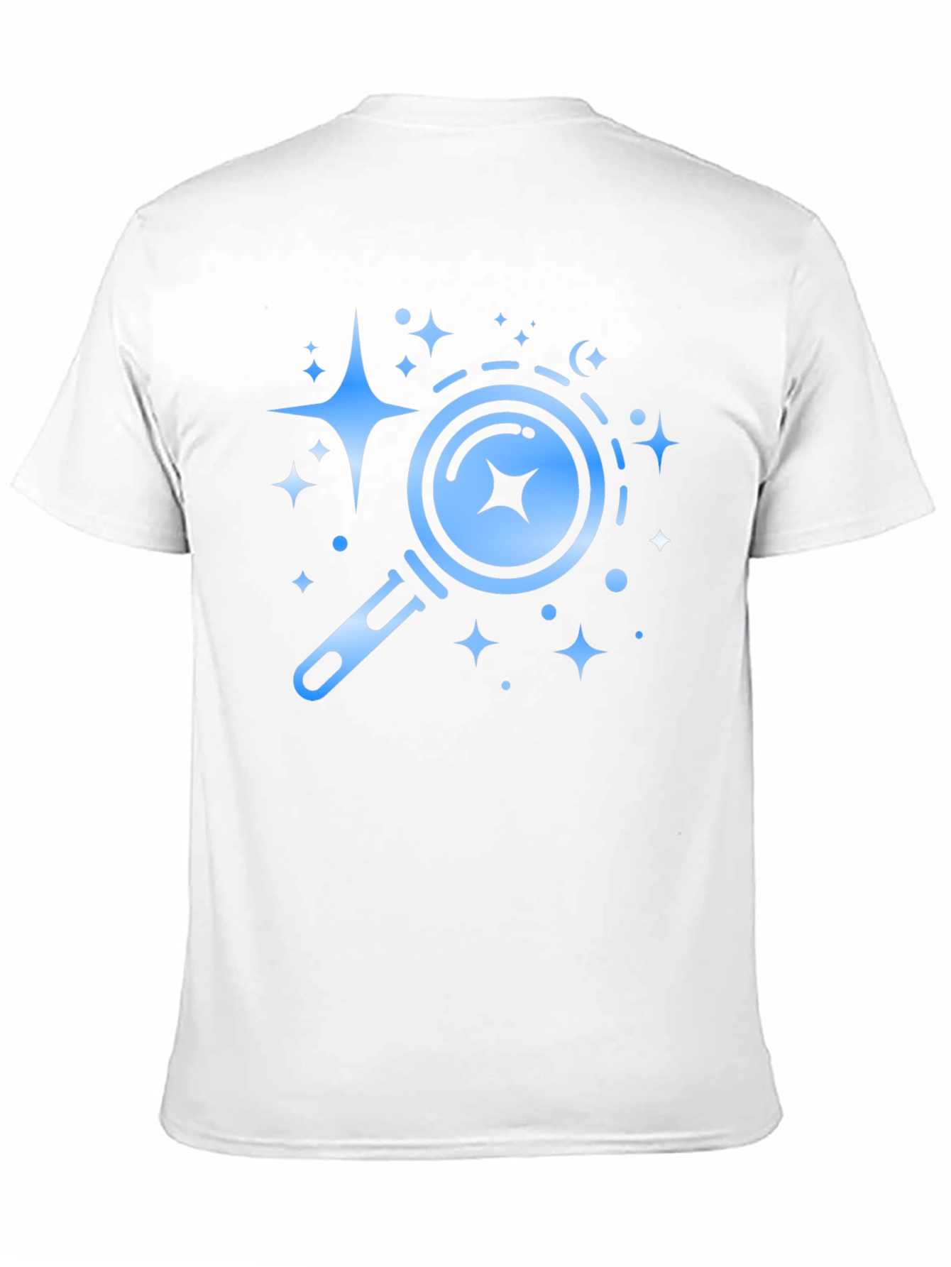 Celestial Search Tee - Black Cotton Graphic T-Shirt