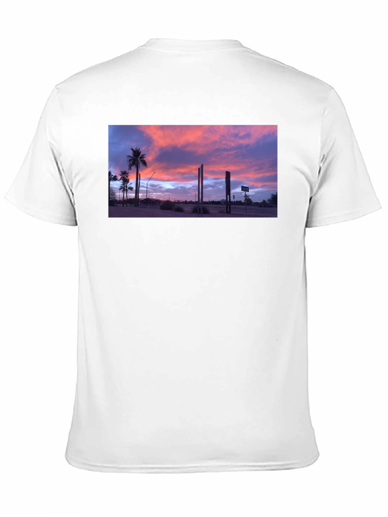 Sunset Palm T-Shirt - Black
