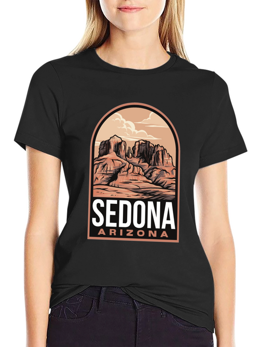 Sedona Arizona Graphic T-Shirt - Desert Scene