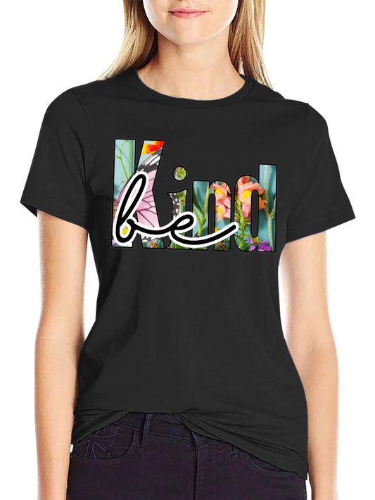 Be Kind Floral Graphic T-Shirt