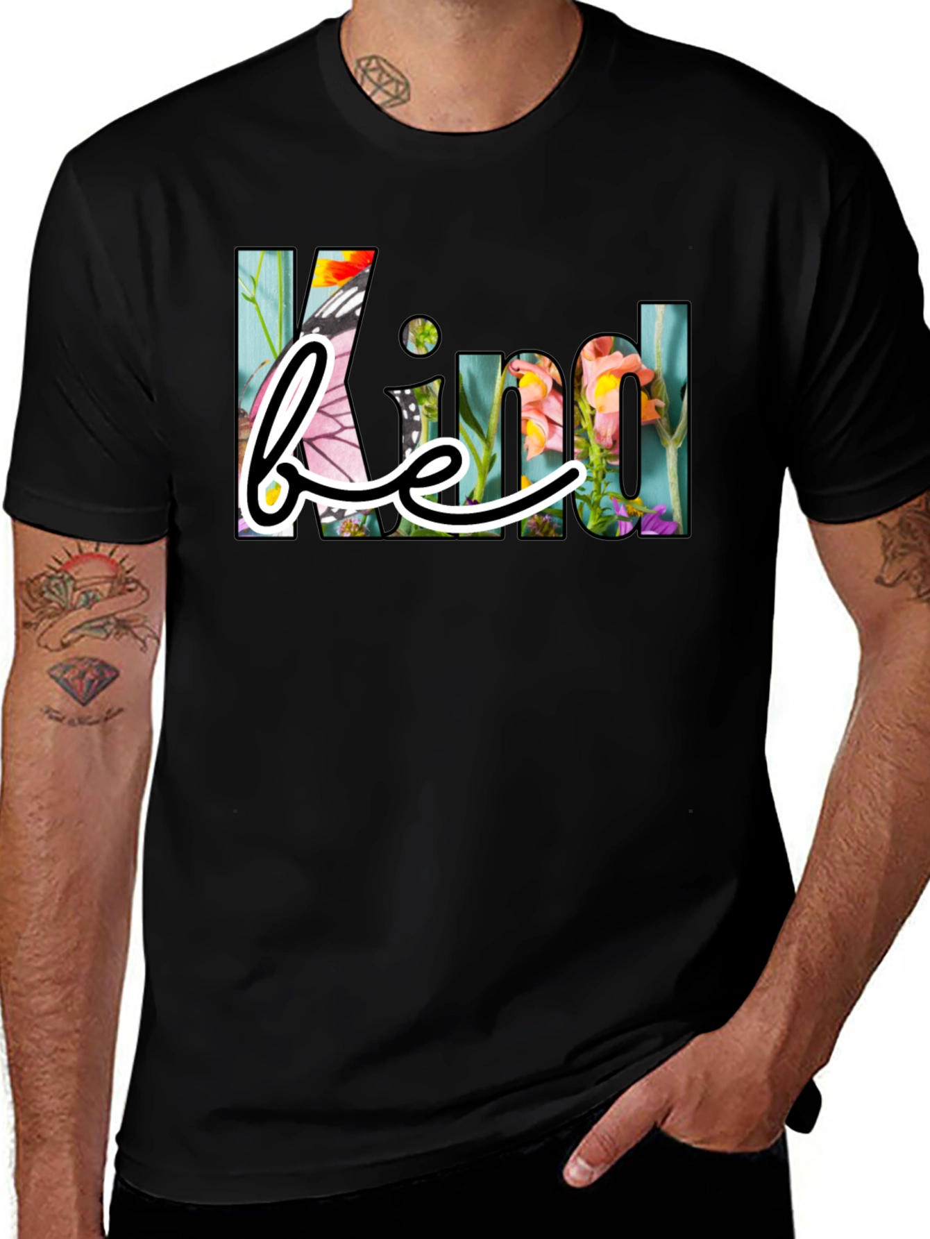 Be Kind Floral Graphic T-Shirt