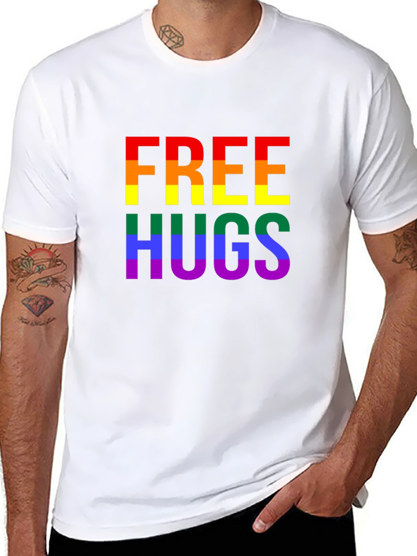 Rainbow Free Hugs Pride T-Shirt