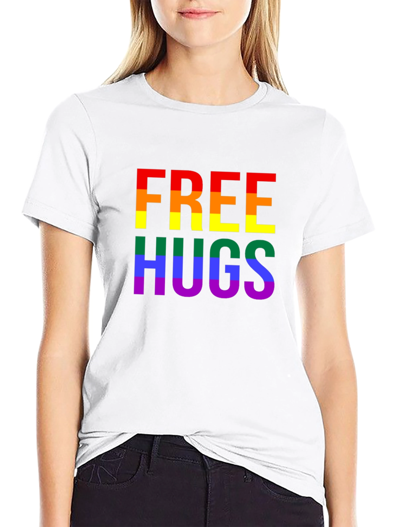 Rainbow Free Hugs Pride T-Shirt