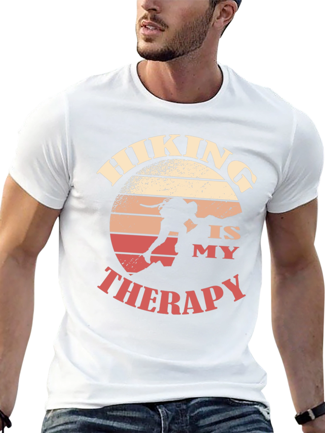 Hiking is My Therapy Graphic Tee