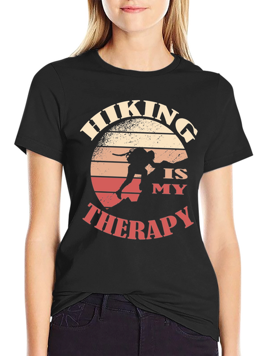 Hiking is My Therapy Graphic Tee