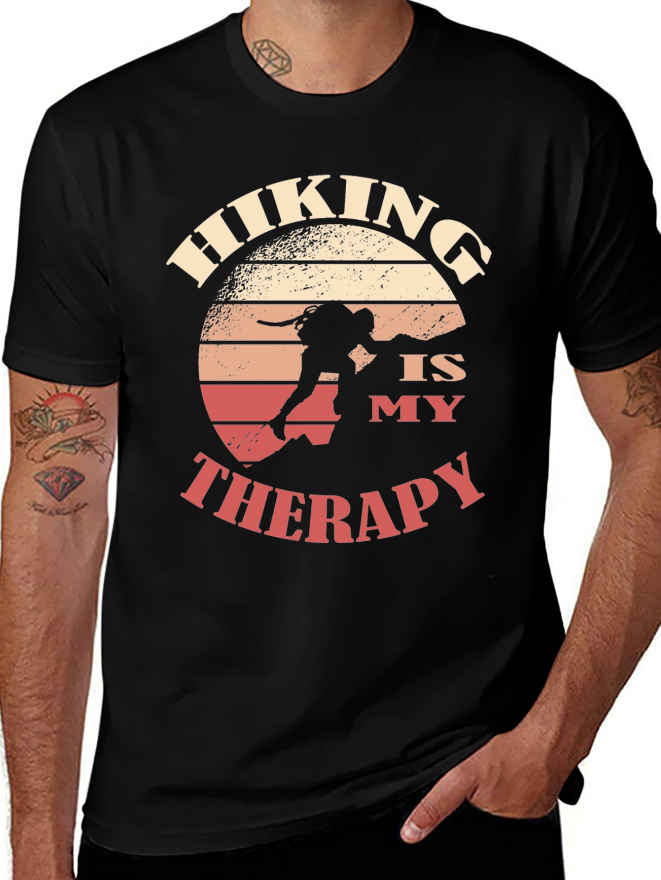 Hiking is My Therapy Graphic Tee