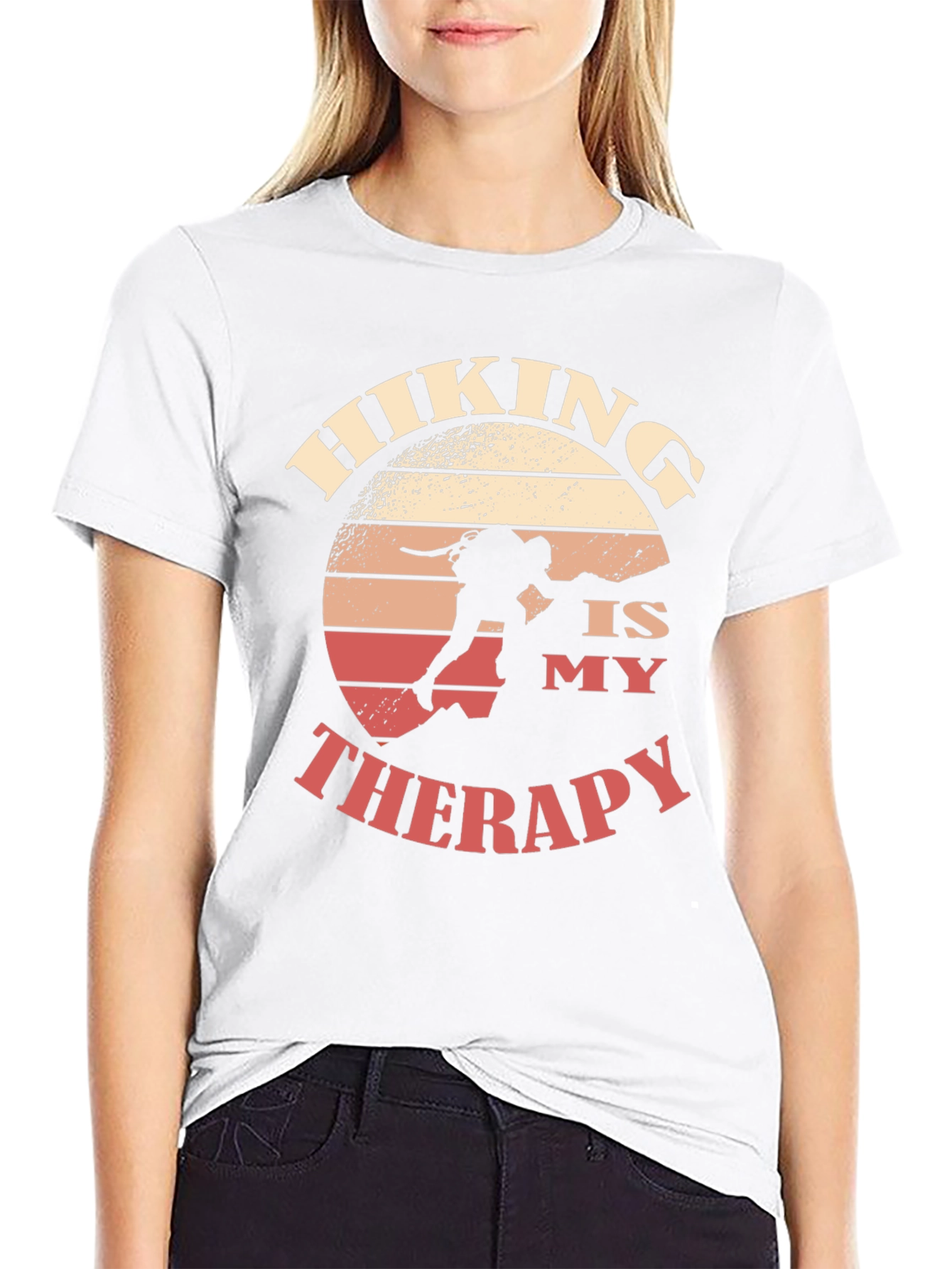 Hiking is My Therapy Graphic Tee