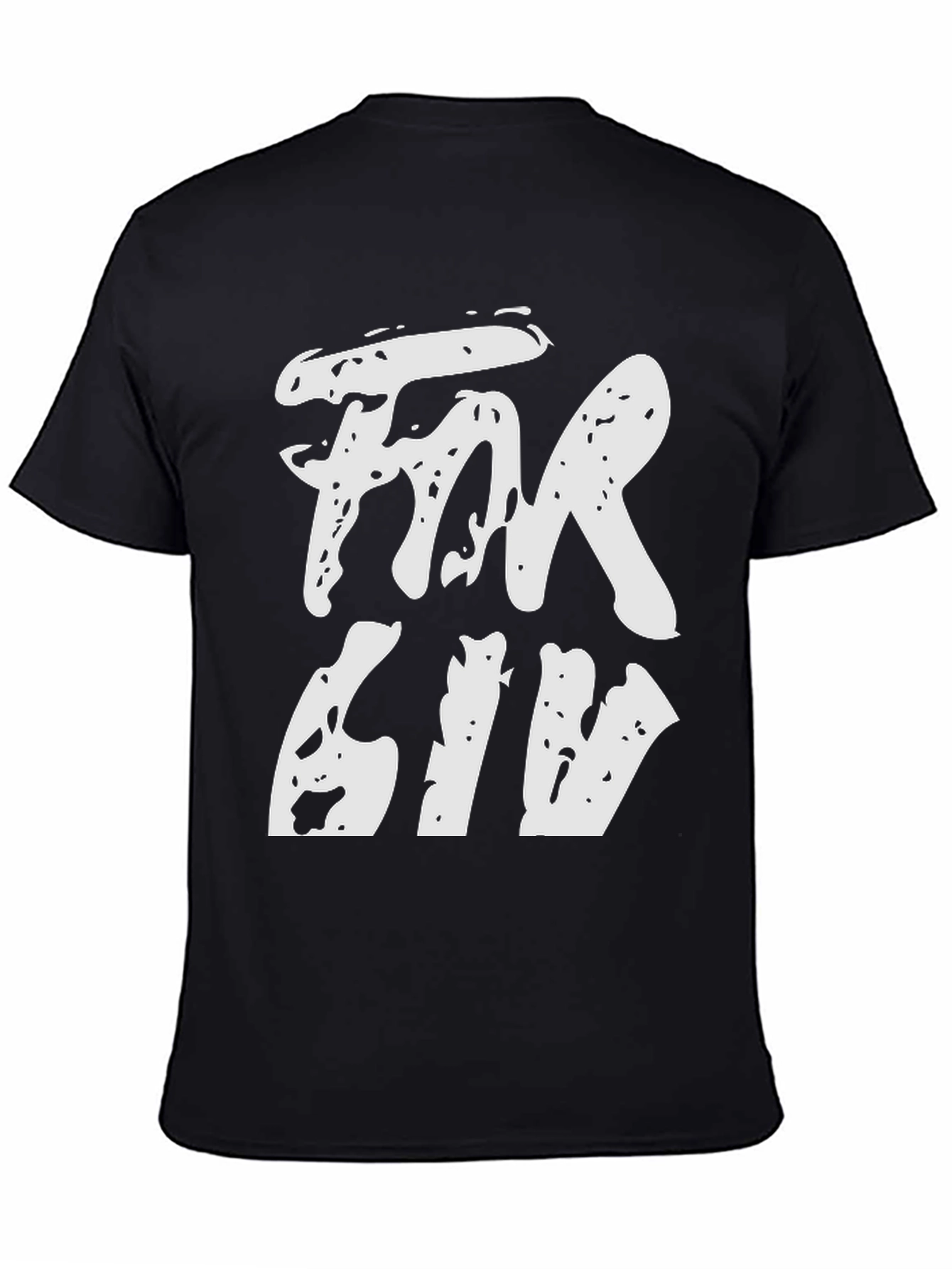 Fear Giv Black Graphic Tee
