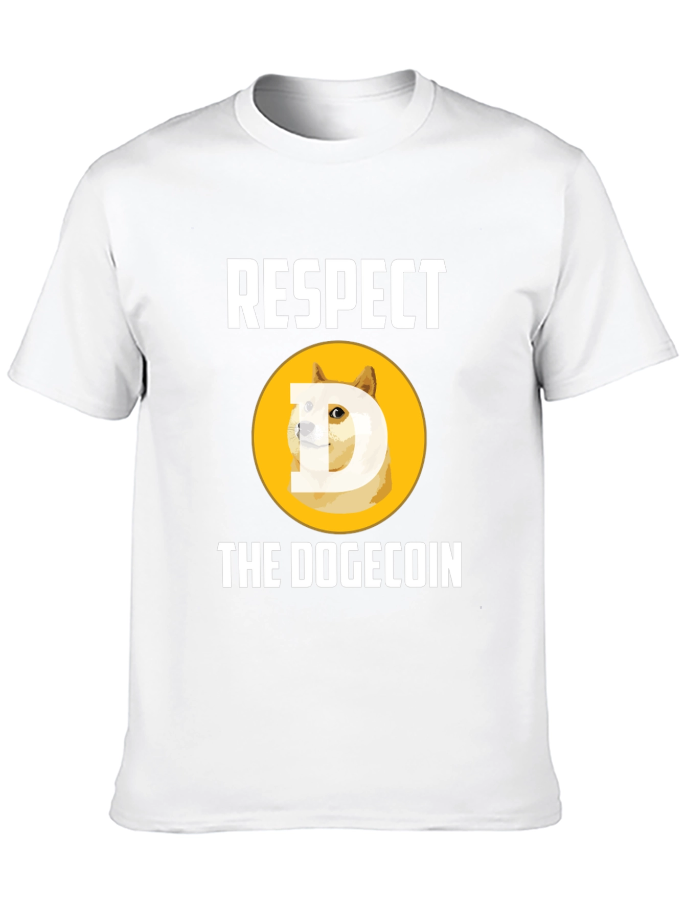 Respect the Dogecoin Black T-Shirt