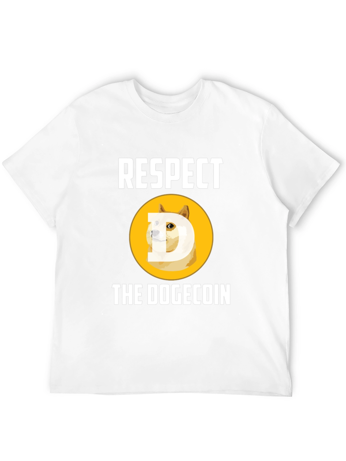 Respect the Dogecoin Black T-Shirt