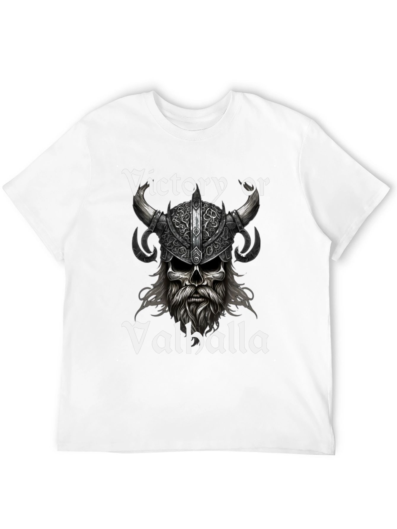 Victory or Valhalla Viking Skull T-Shirt