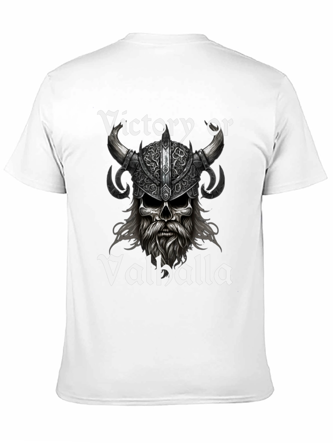Victory or Valhalla Viking Skull T-Shirt