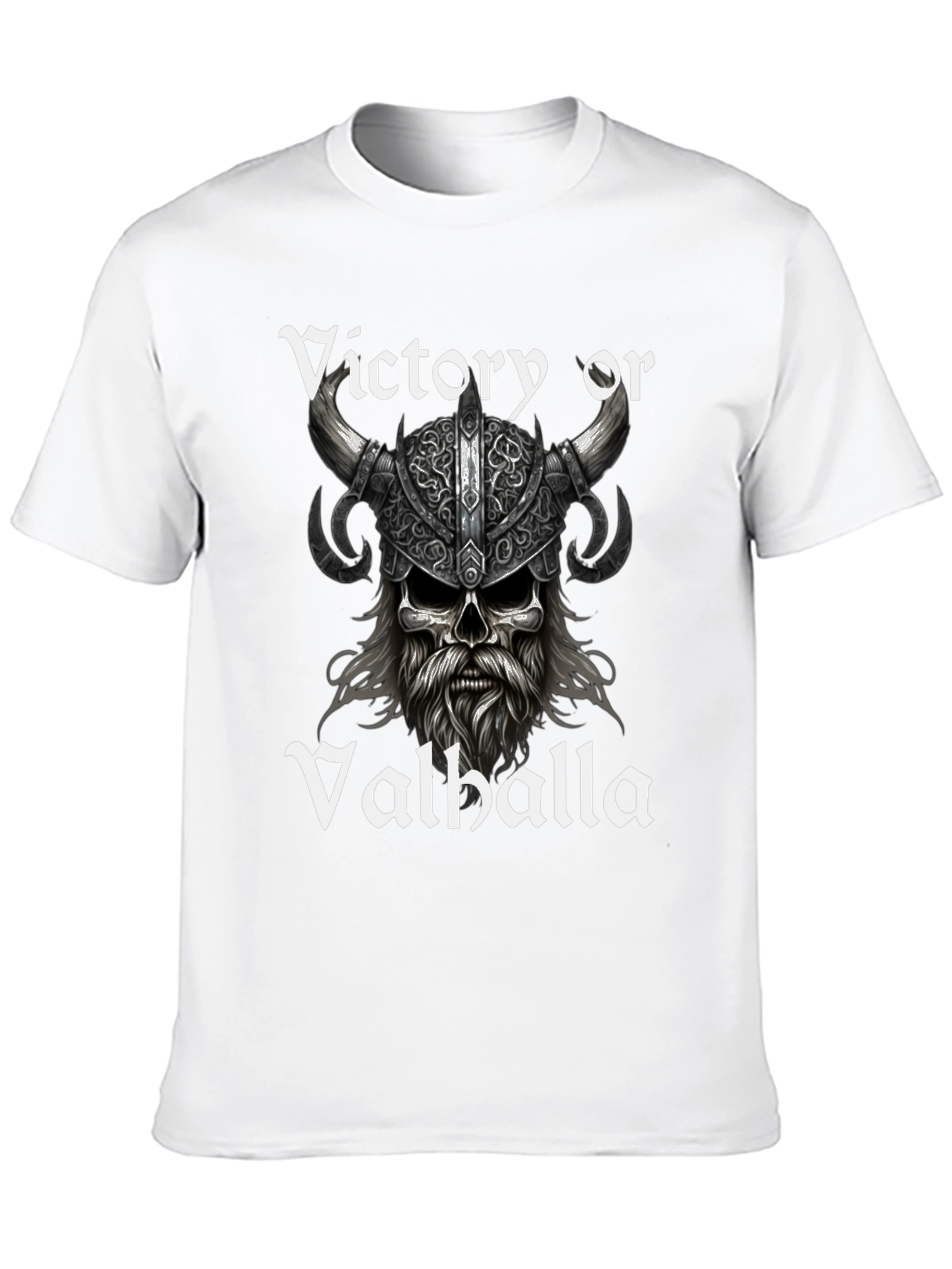 Victory or Valhalla Viking Skull T-Shirt
