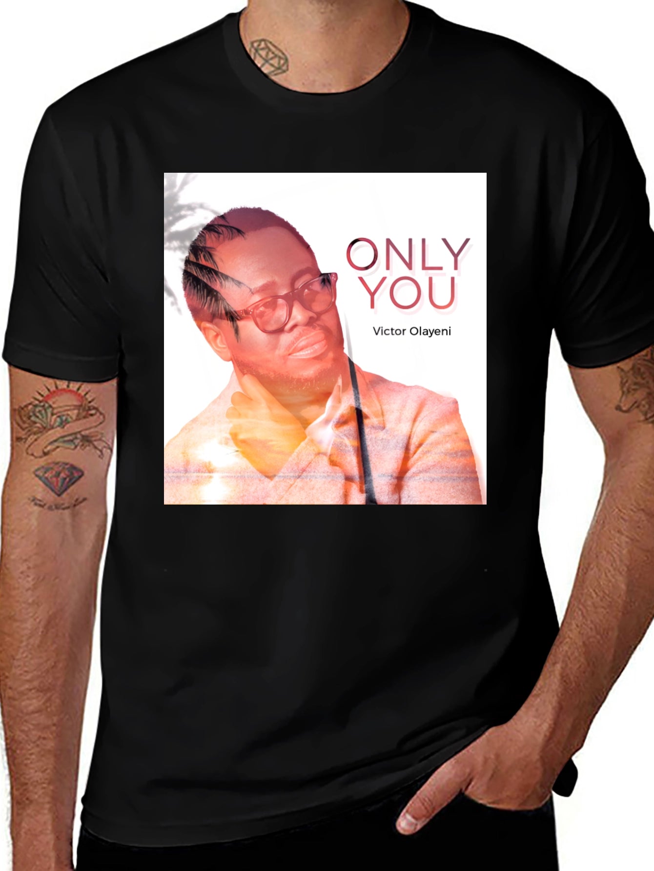 Victor Olayeni Only You Black T-Shirt