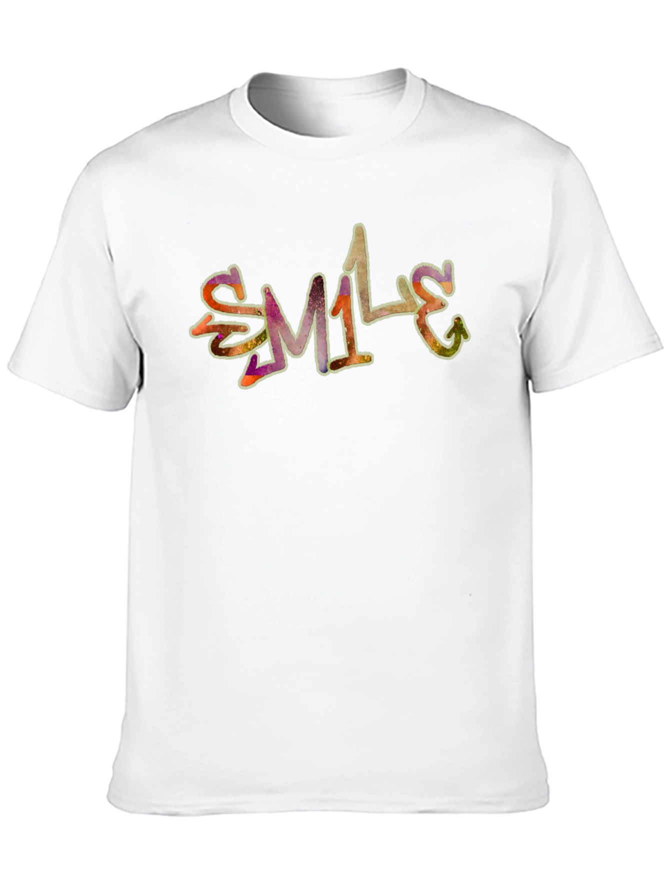 Smile Graphic Black T-Shirt - Casual Style