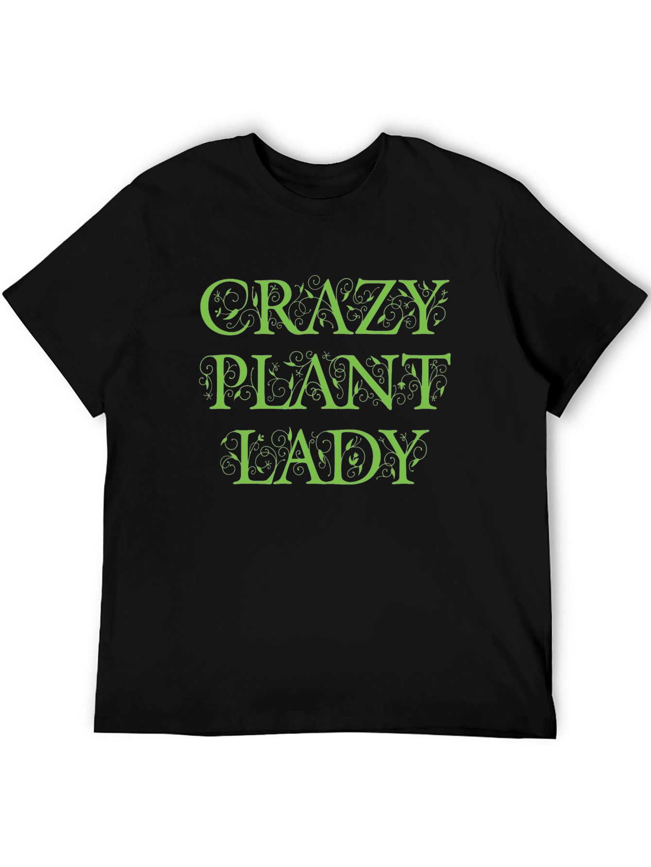 Crazy Plant Lady Graphic Tee - Black