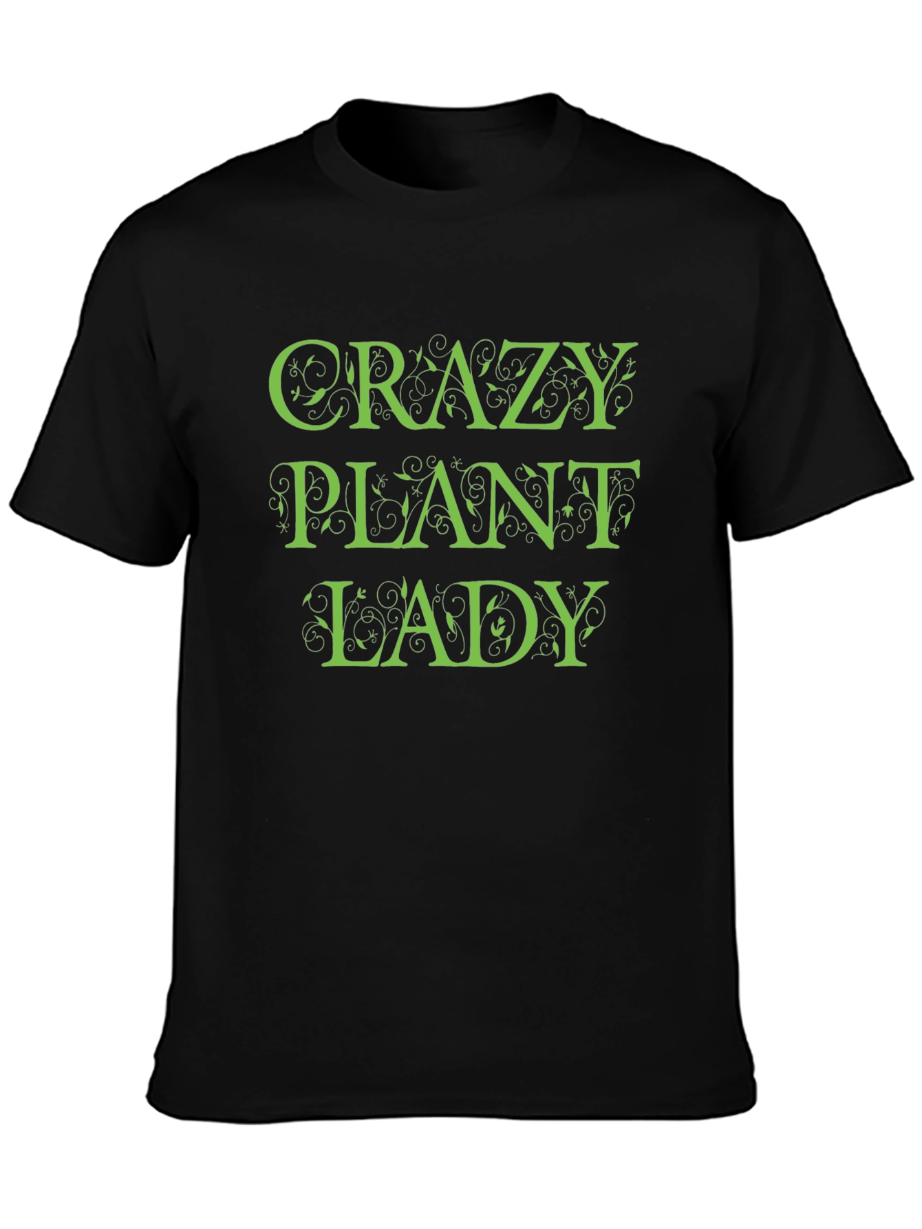 Crazy Plant Lady Graphic Tee - Black