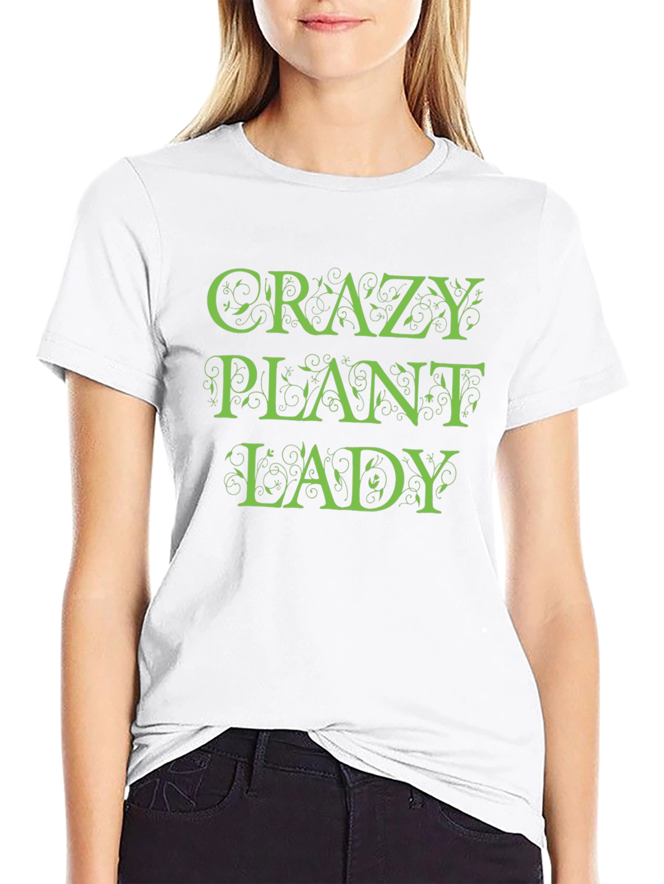 Crazy Plant Lady Graphic Tee - Black
