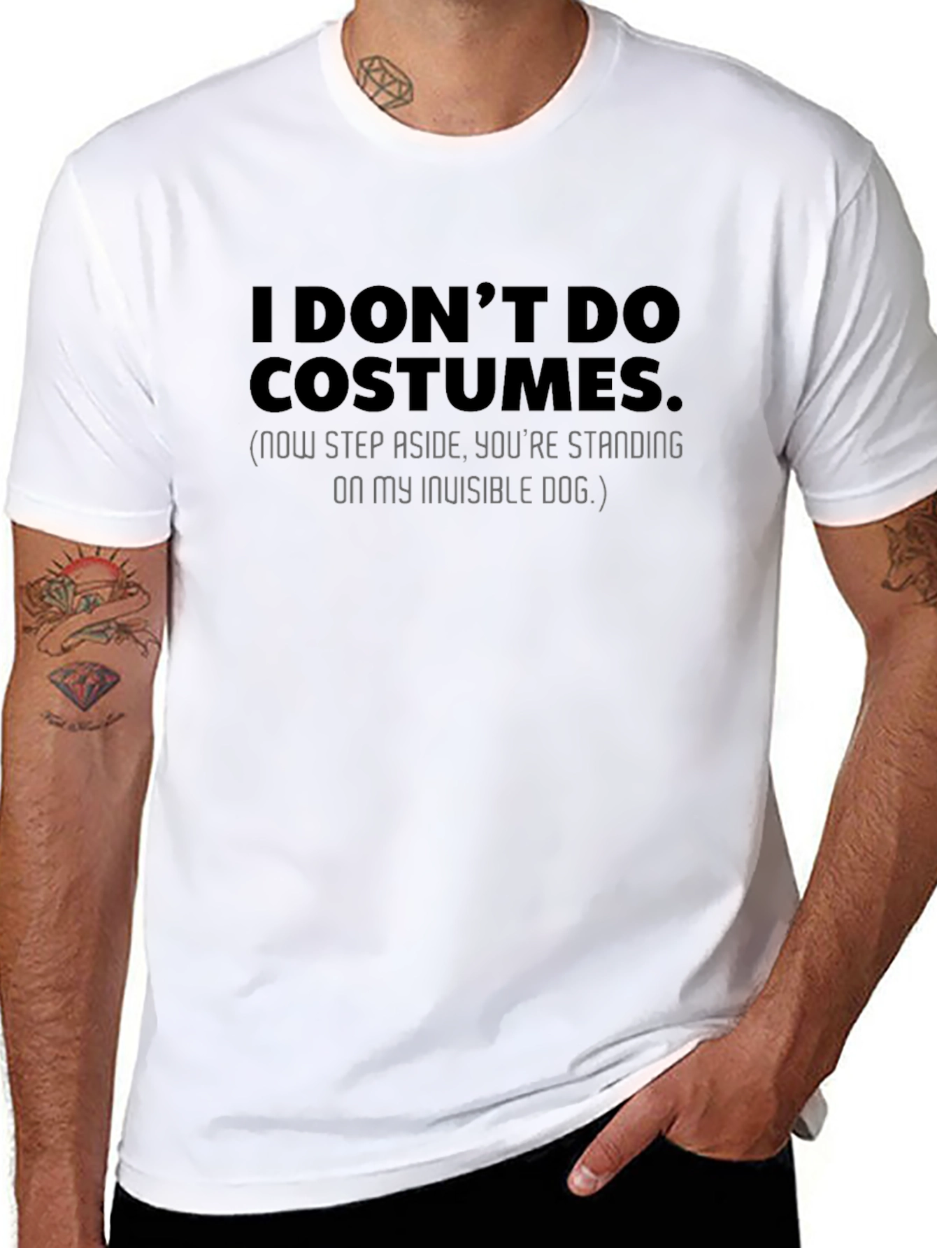 Funny Invisible Dog Graphic T-Shirt