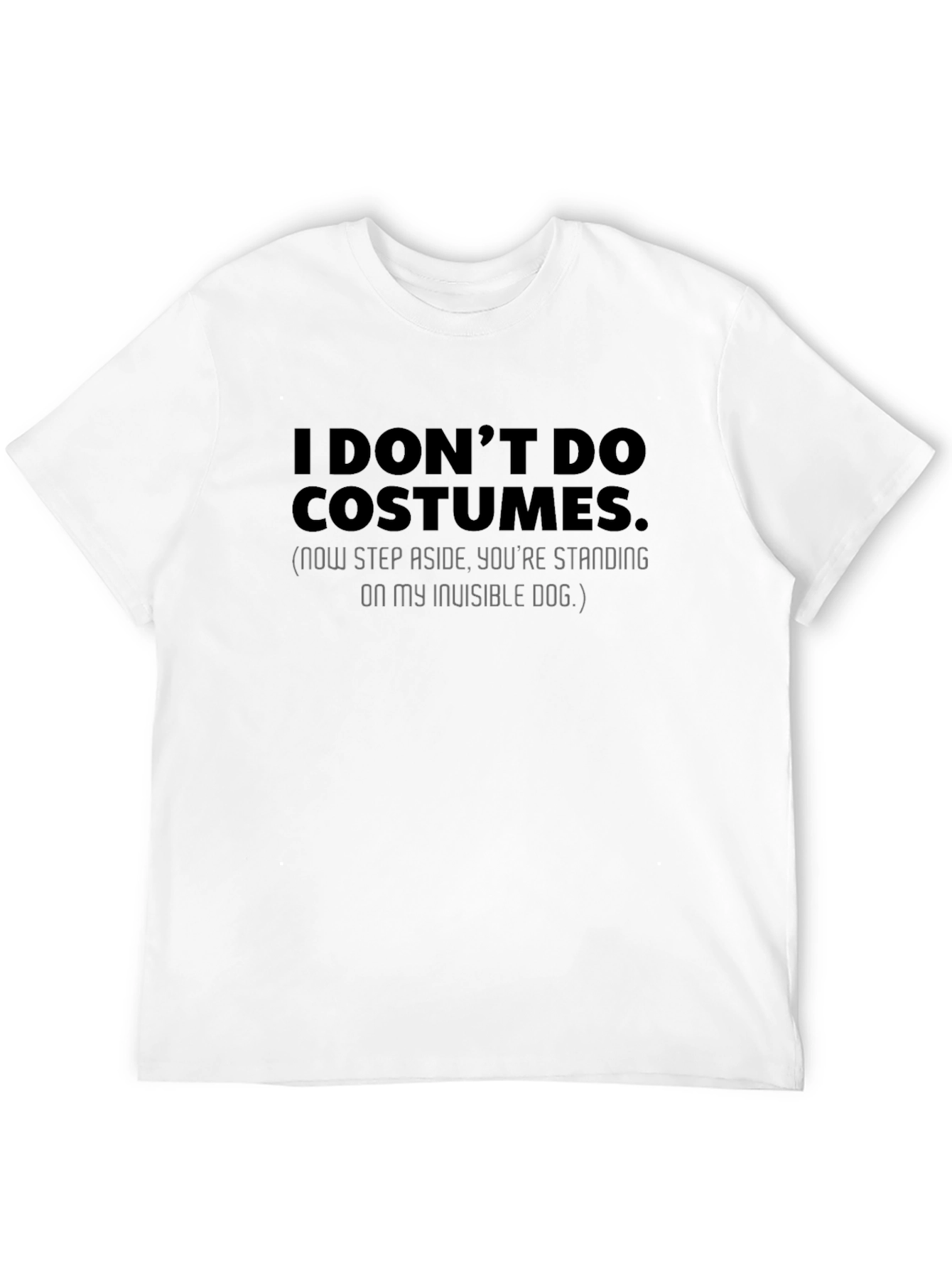 Funny Invisible Dog Graphic T-Shirt