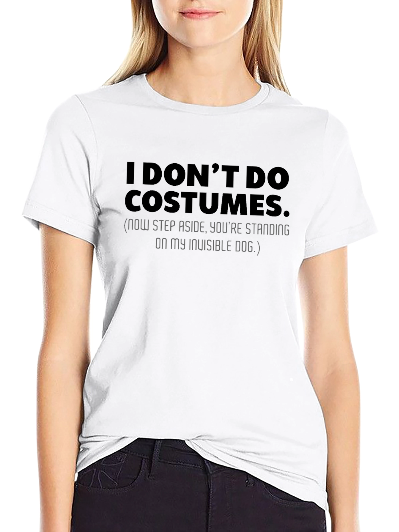 Funny Invisible Dog Graphic T-Shirt