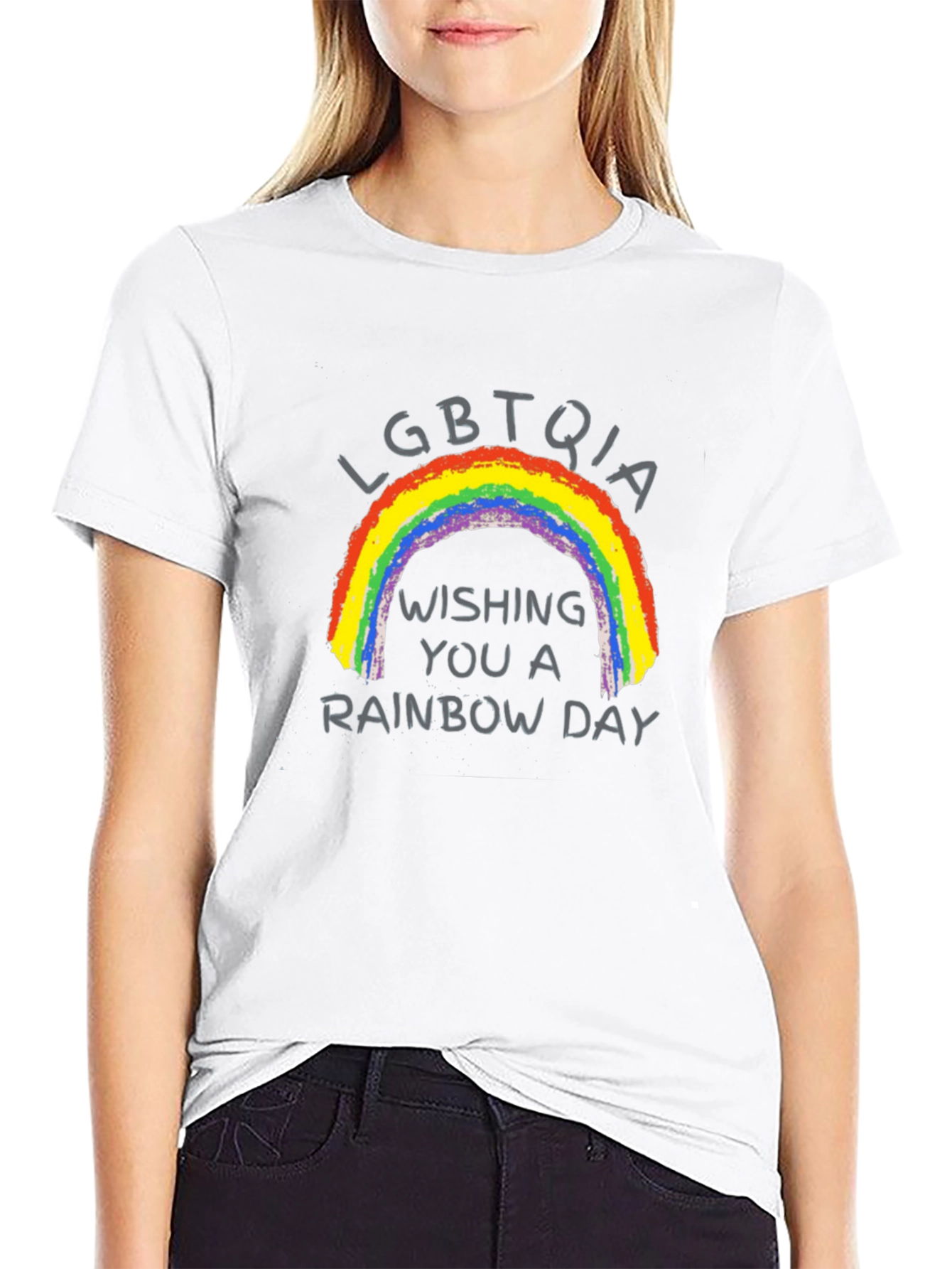 LGBTQIA Rainbow Day Black T-Shirt