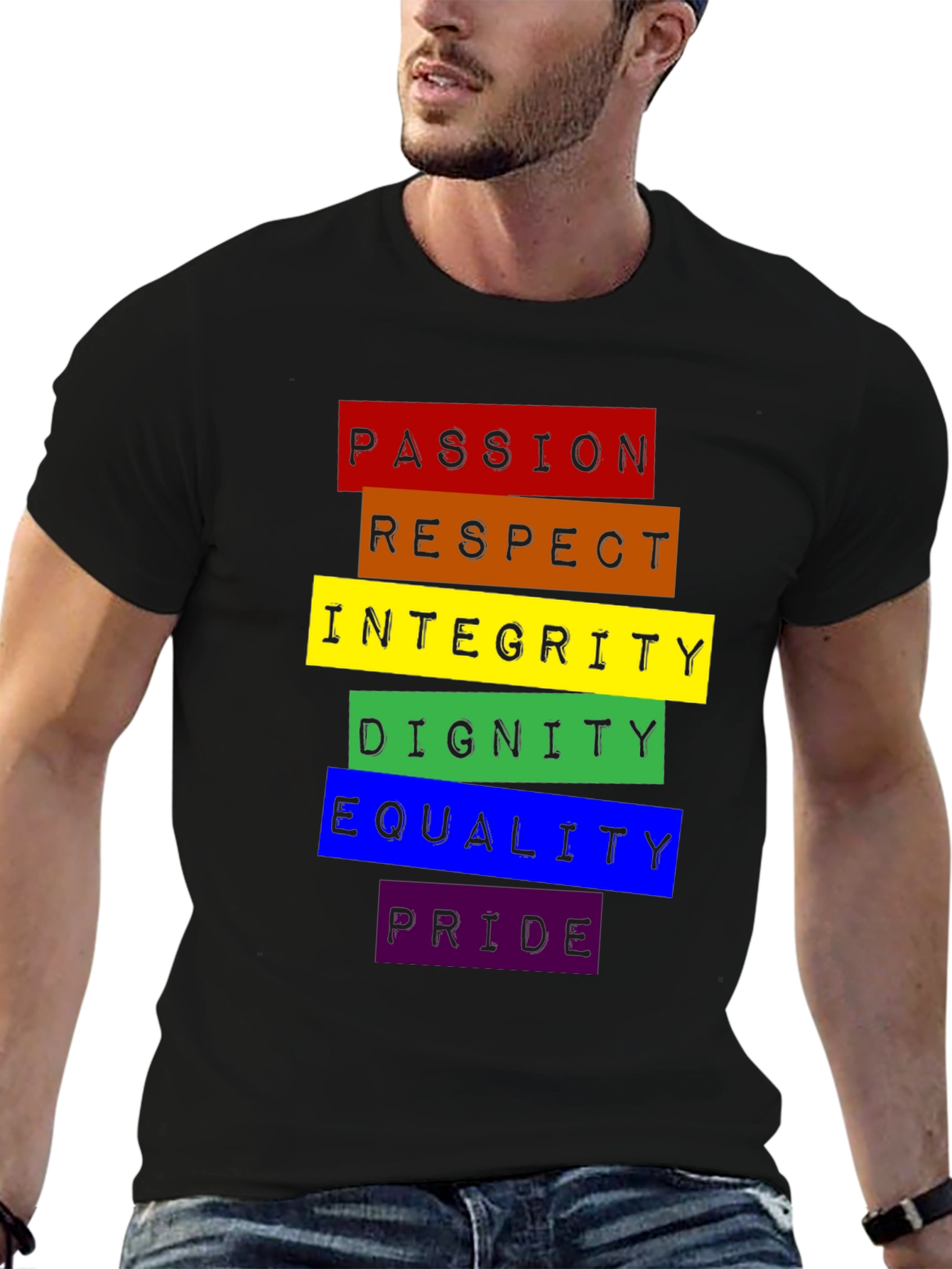 LGBTQ+ Pride Rainbow Values T-Shirt