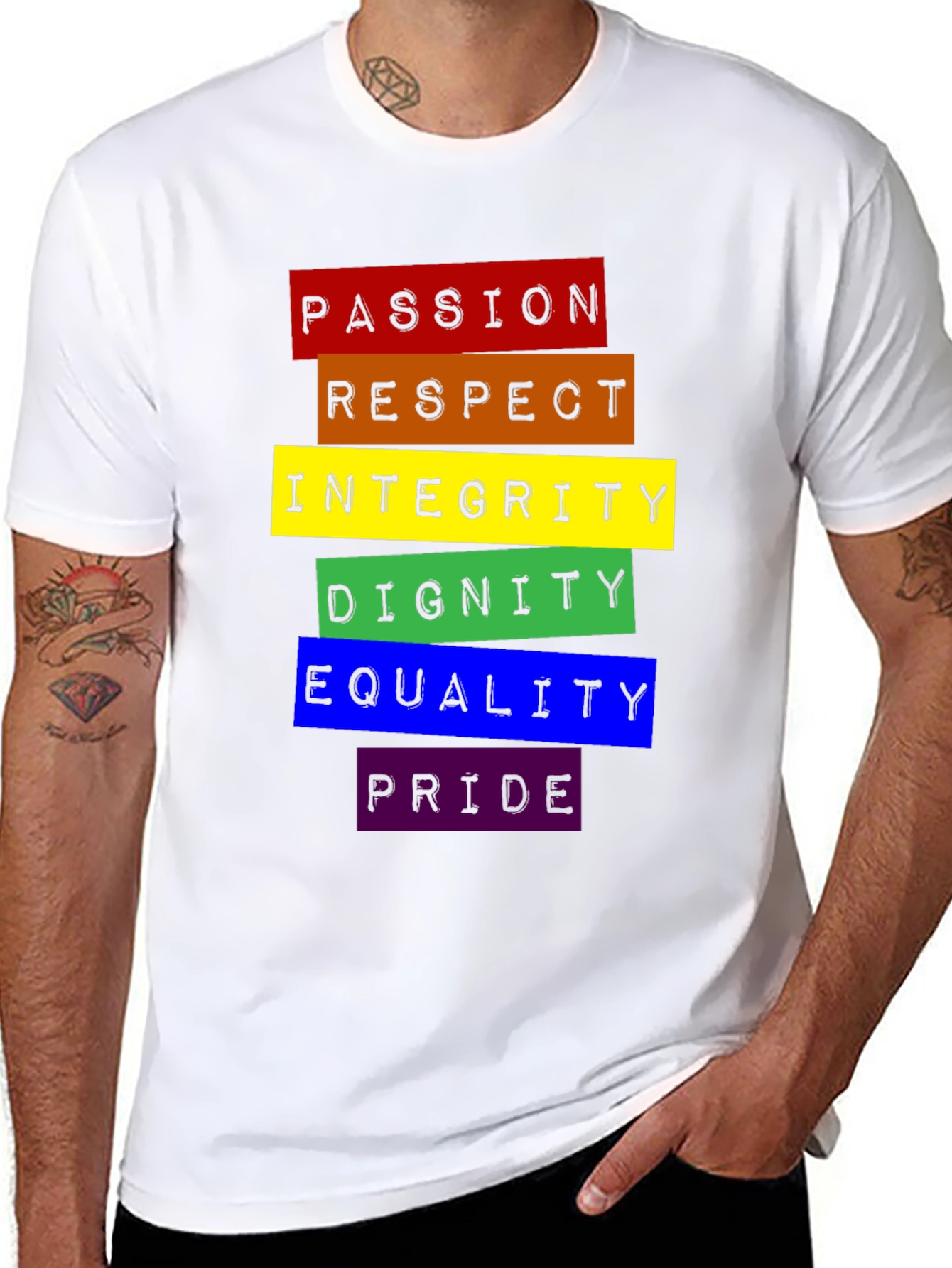 LGBTQ+ Pride Rainbow Values T-Shirt