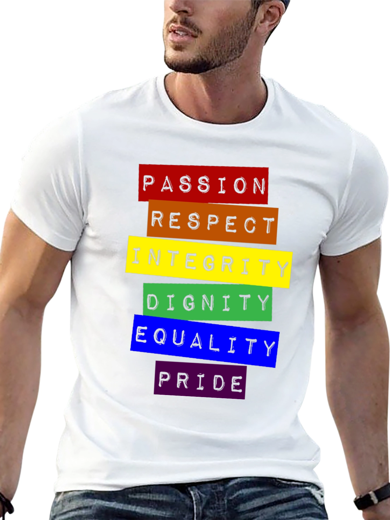 LGBTQ+ Pride Rainbow Values T-Shirt