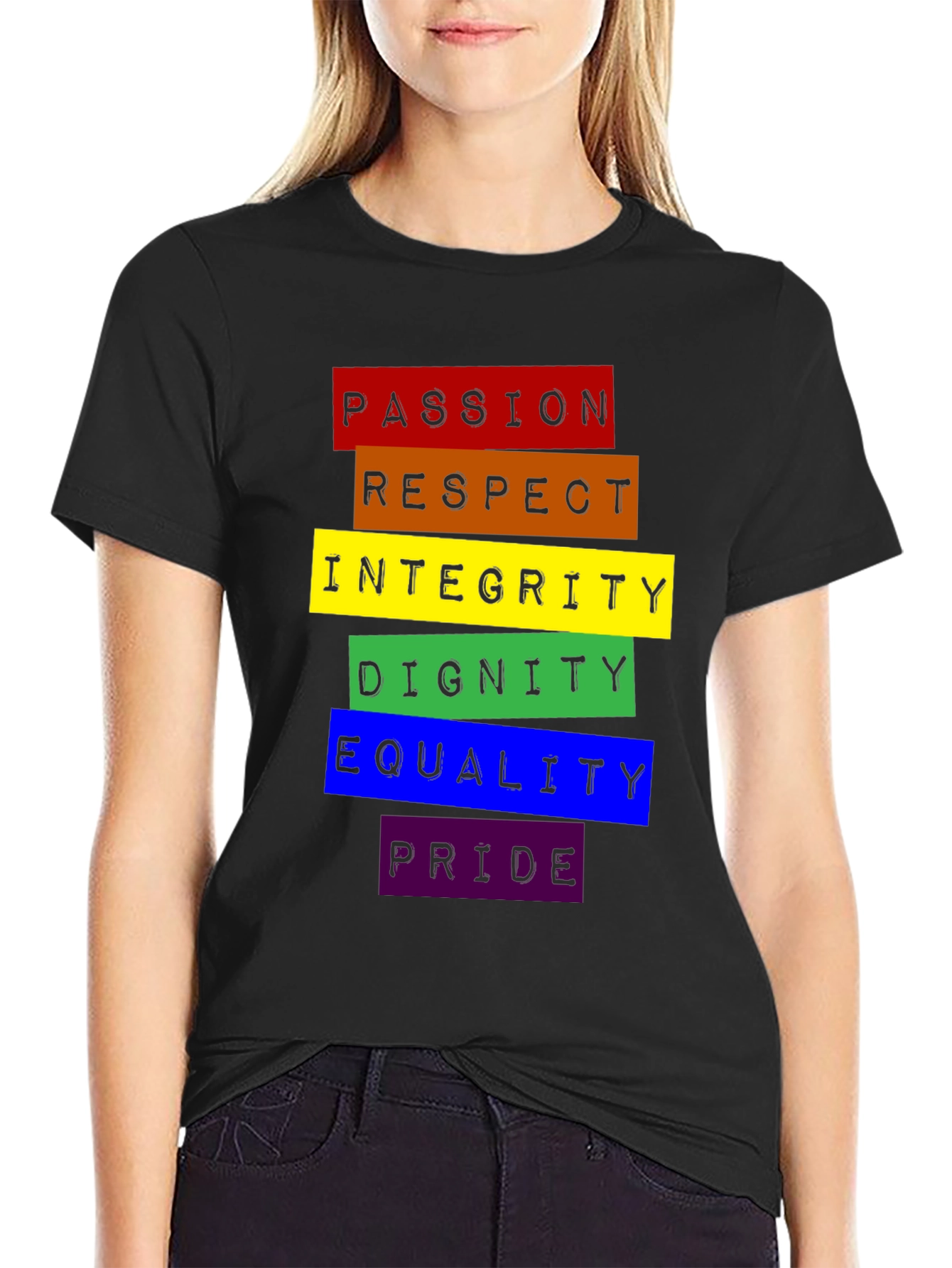 LGBTQ+ Pride Rainbow Values T-Shirt