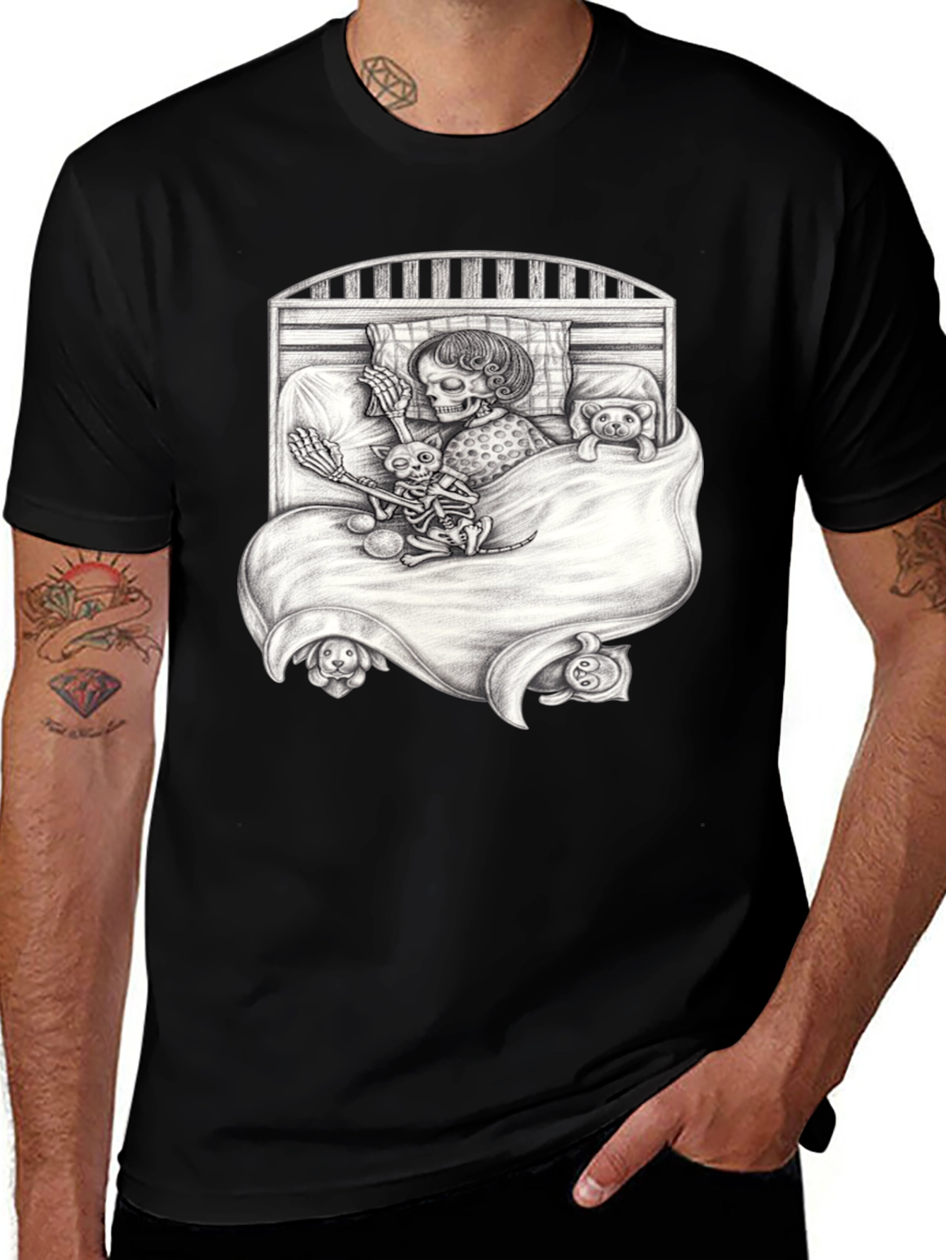 Skeleton Bedtime Story T-Shirt