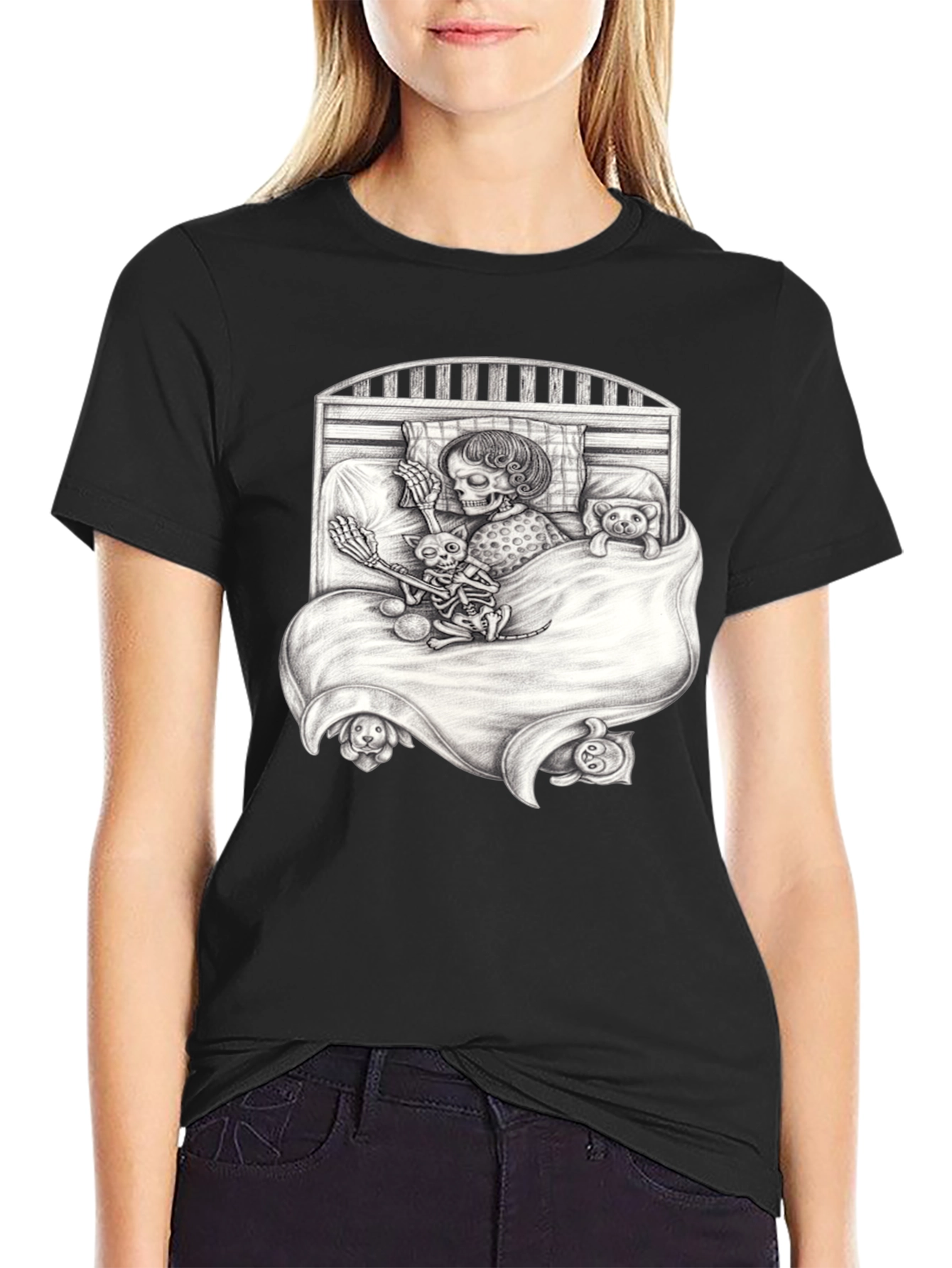 Skeleton Bedtime Story T-Shirt