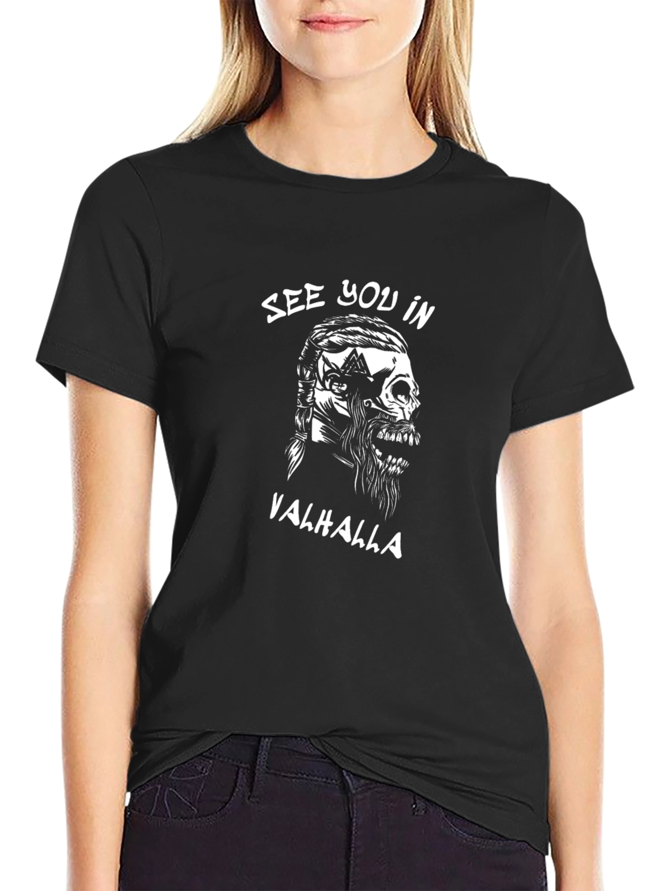 Viking Valhalla Graphic T-Shirt - Premium Cotton Blend