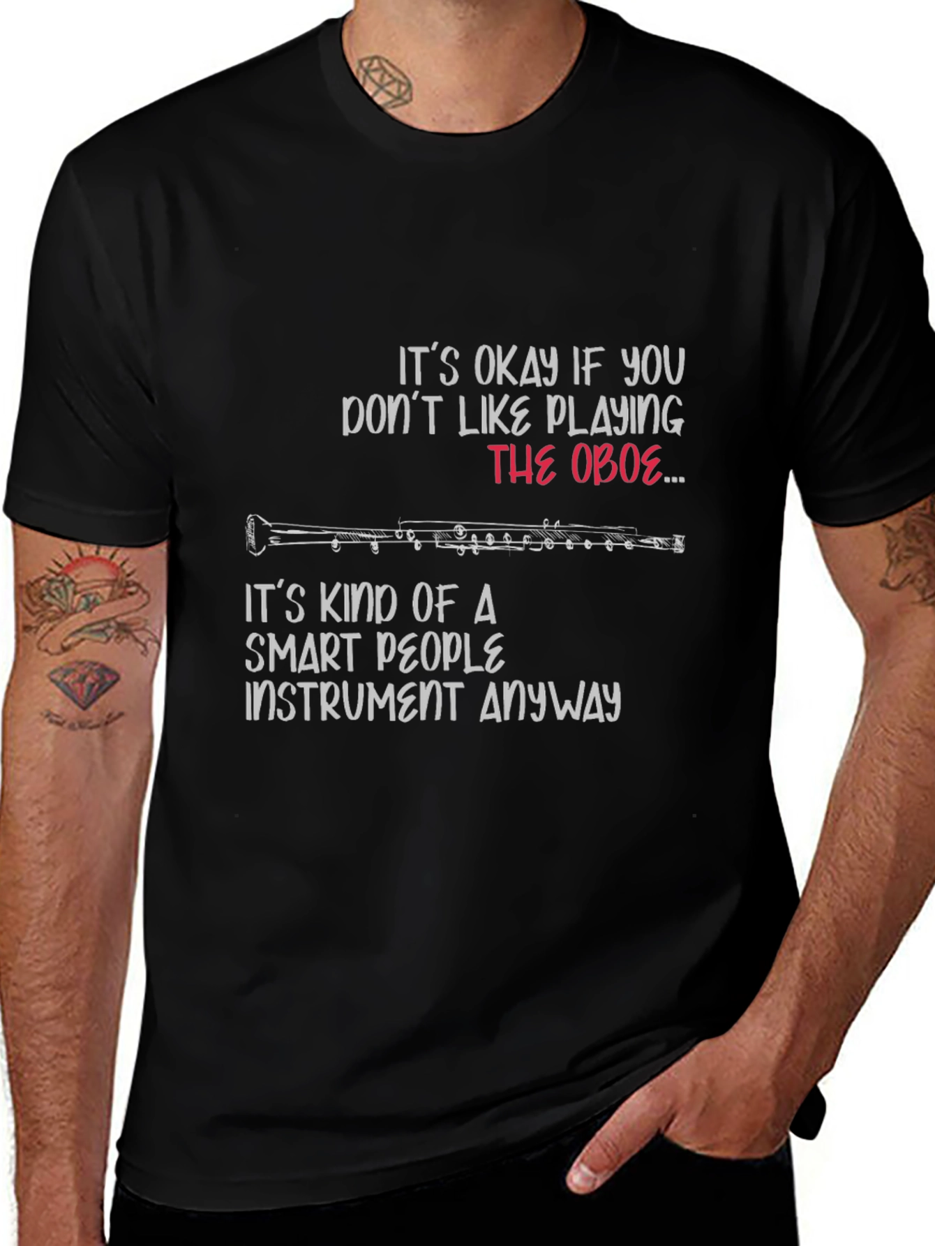 Oboe Player T-Shirt: Smart People Instrument Tee