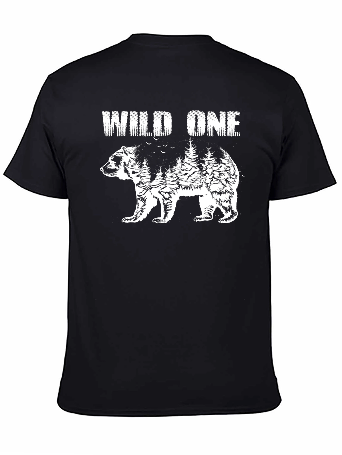 Wild One Bear Graphic Tee - Nature Inspired Design