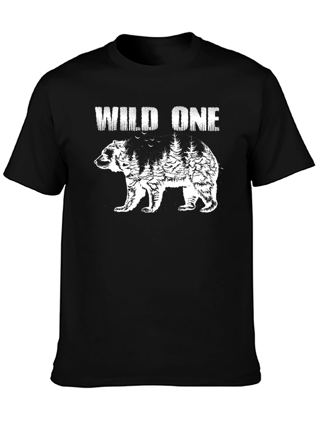 Wild One Bear Graphic Tee - Nature Inspired Design