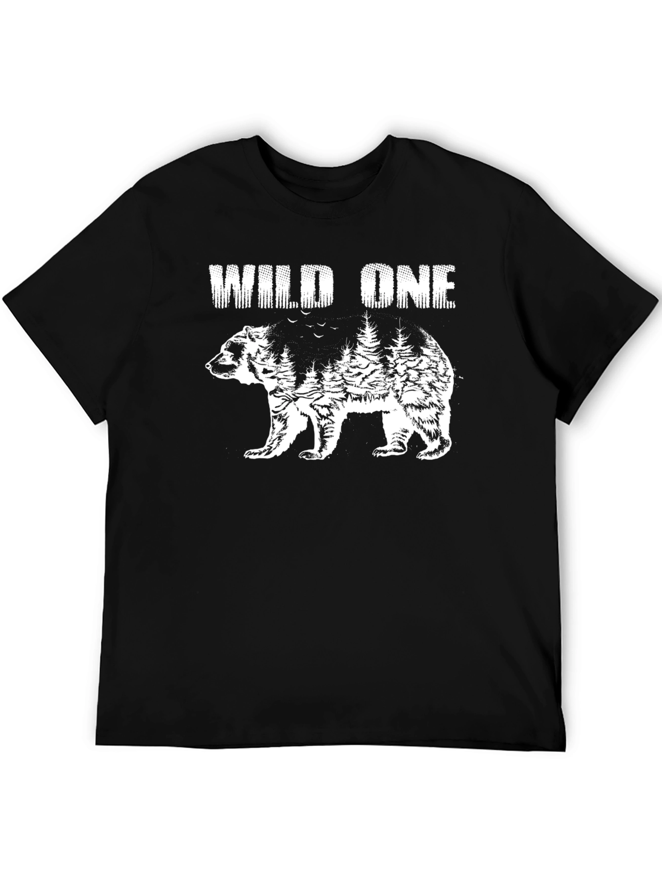 Wild One Bear Graphic Tee - Nature Inspired Design