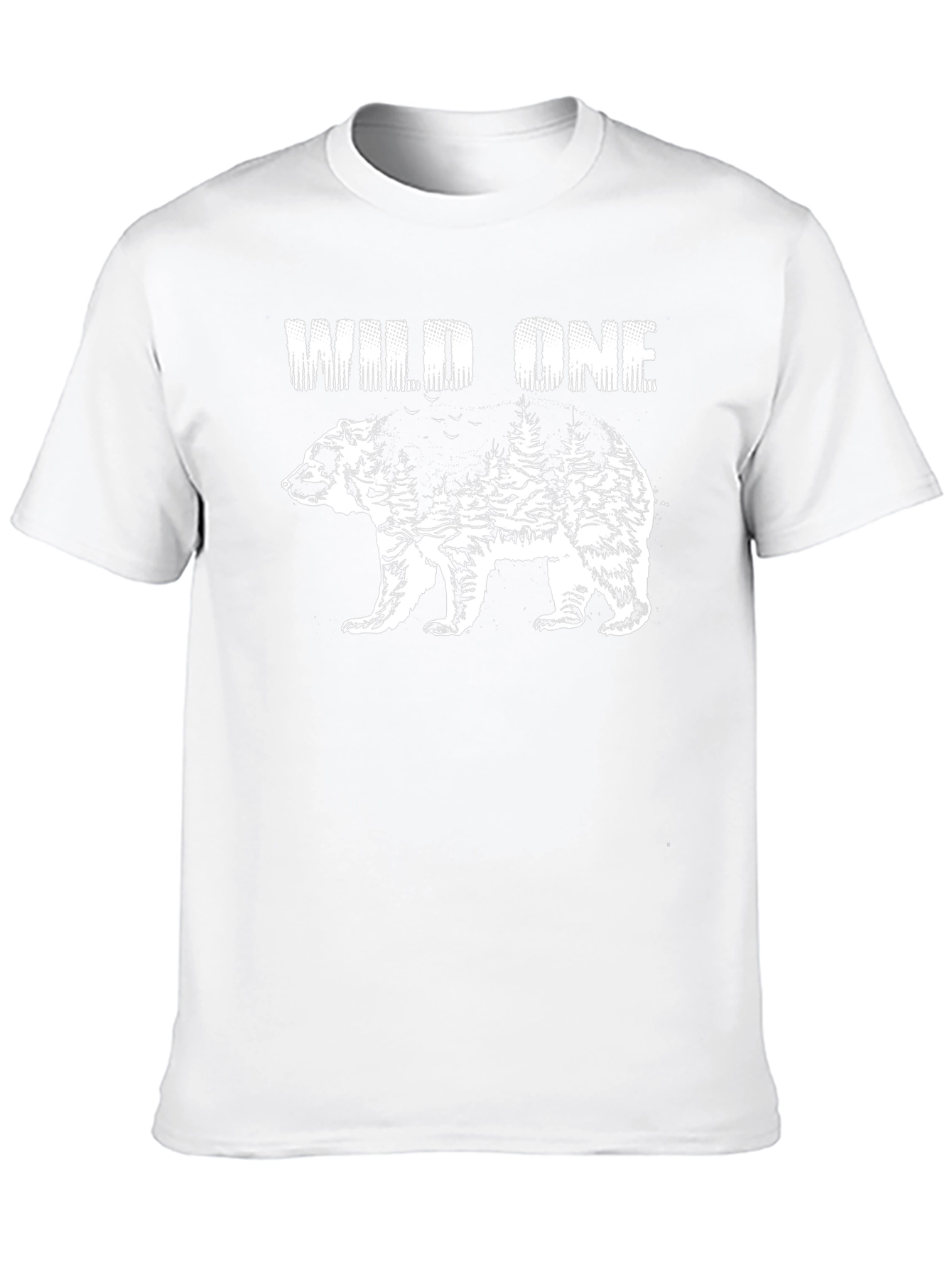 Wild One Bear Graphic Tee - Nature Inspired Design