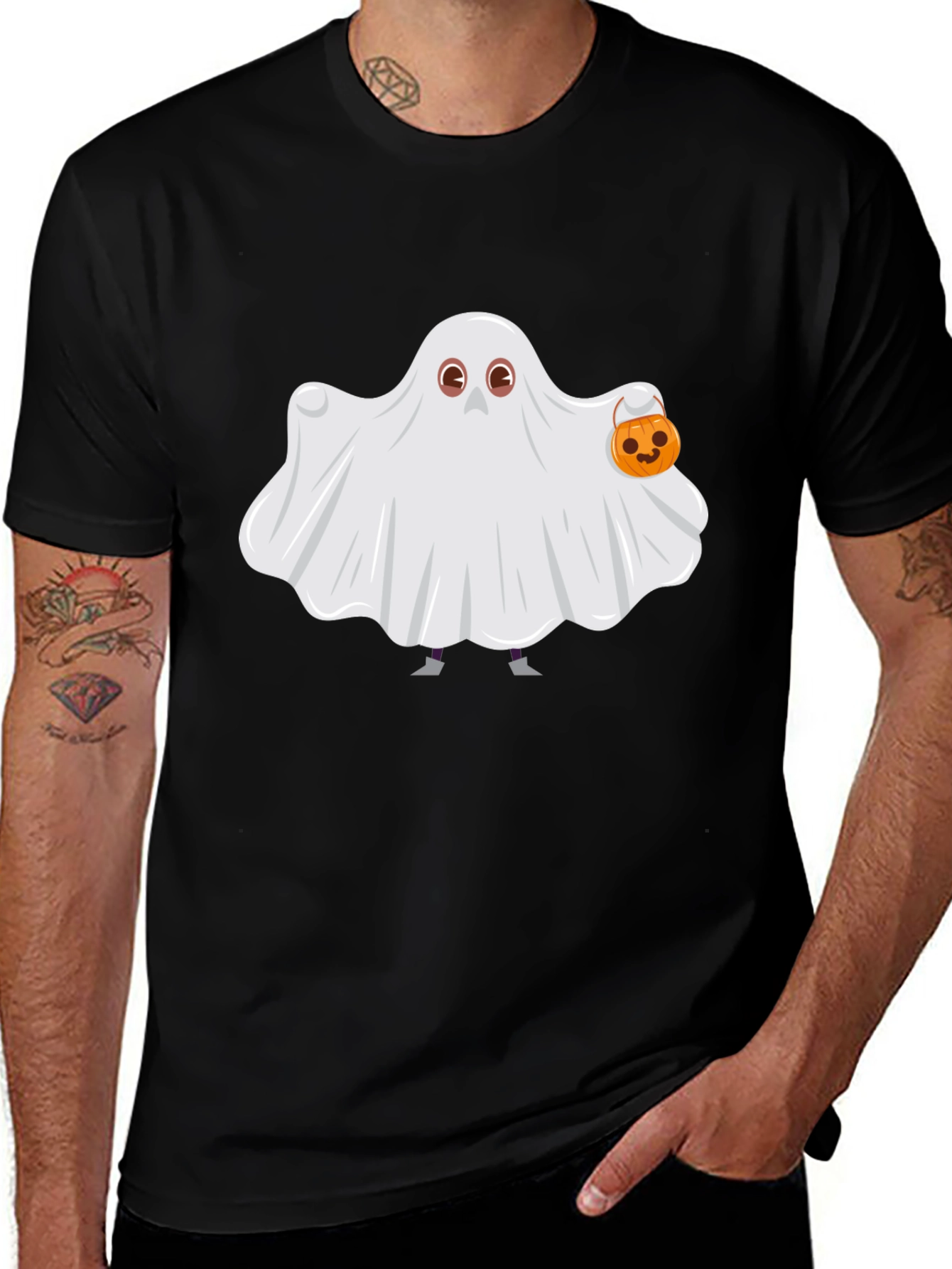 Ghost Costume T-Shirt Halloween Cute Spooky Season