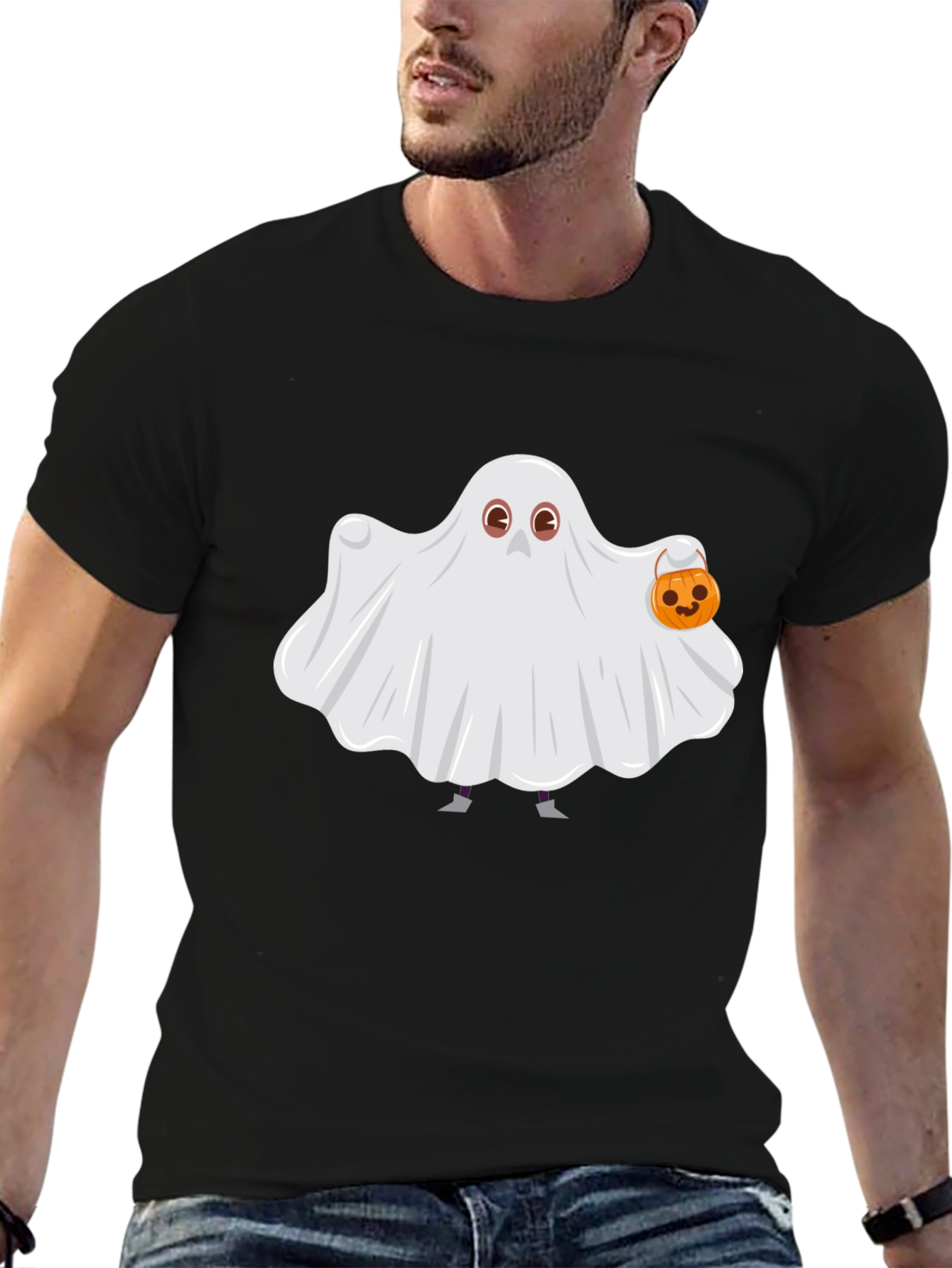 Ghost Costume T-Shirt Halloween Cute Spooky Season