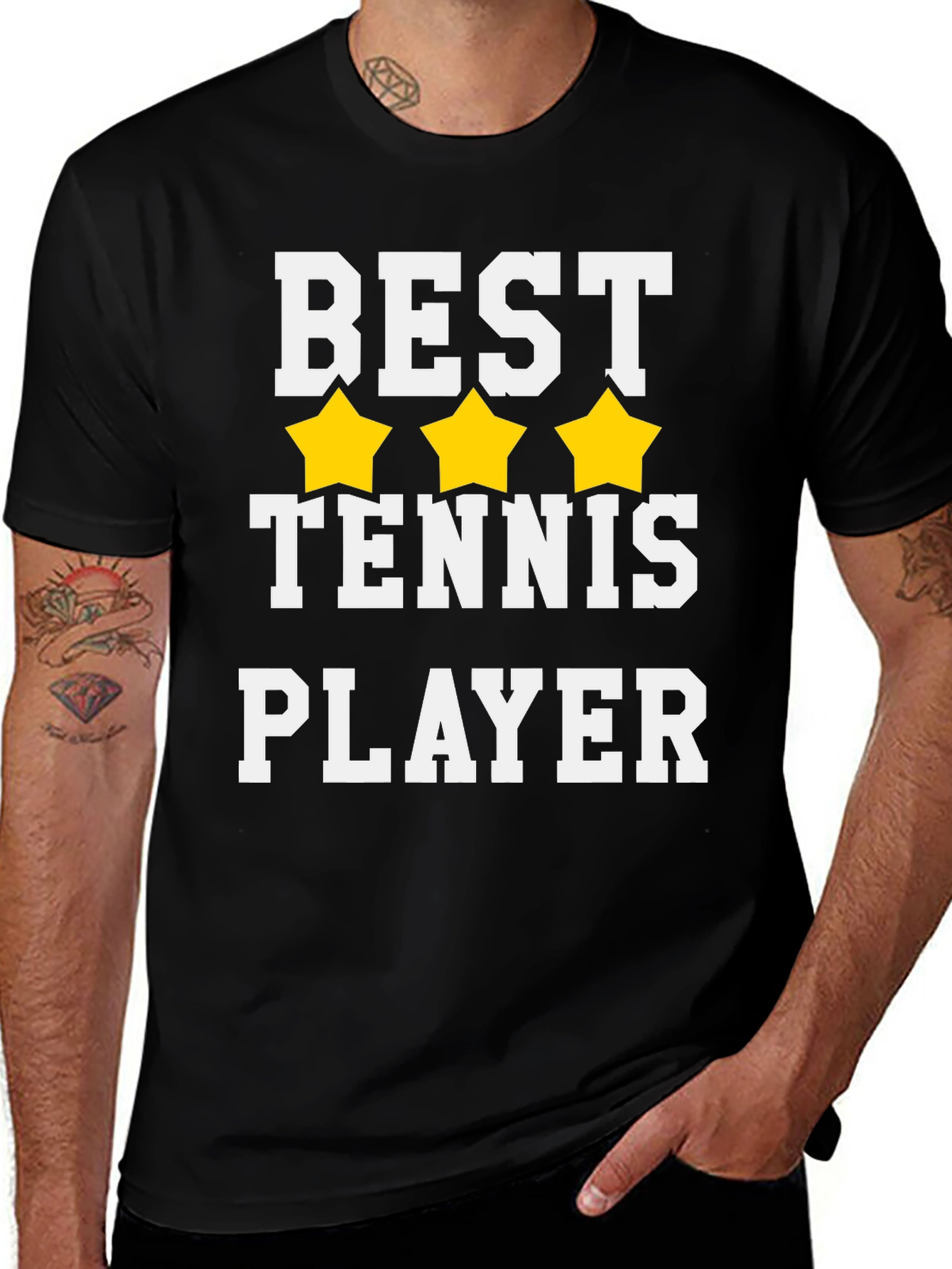 Best Tennis Player T-Shirt - Black