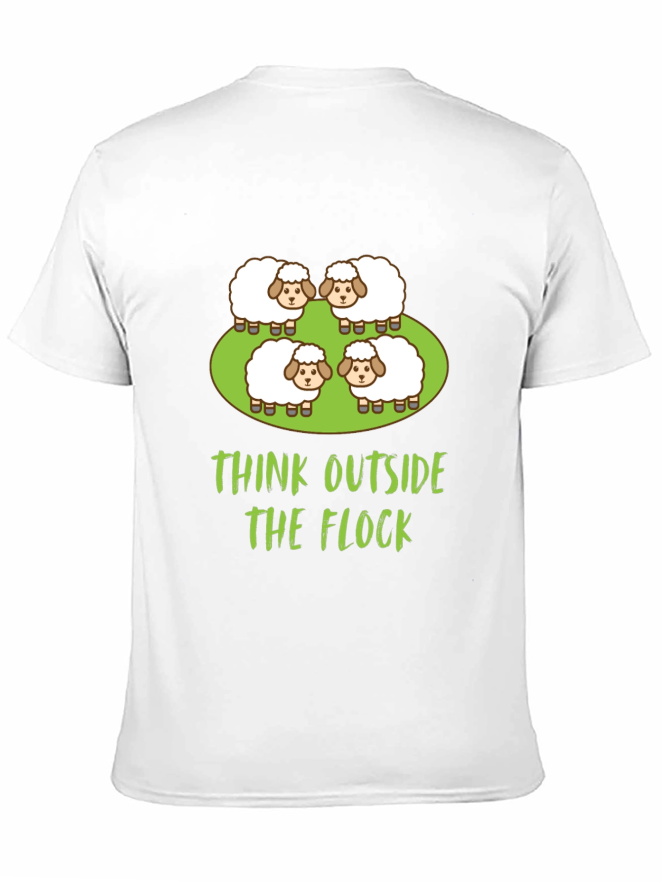 Think Outside the Flock T-Shirt - Sheep Graphic Tee