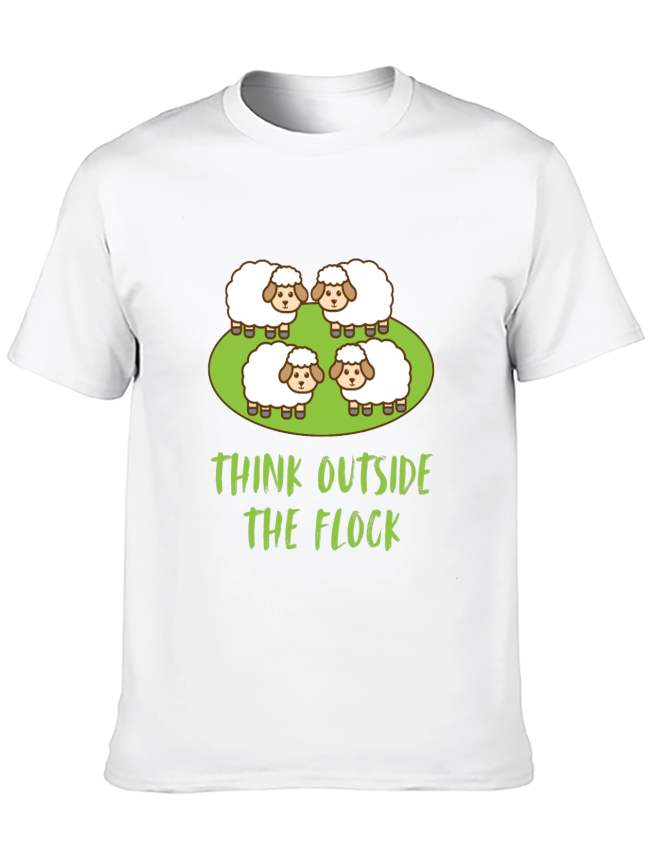 Think Outside the Flock T-Shirt - Sheep Graphic Tee